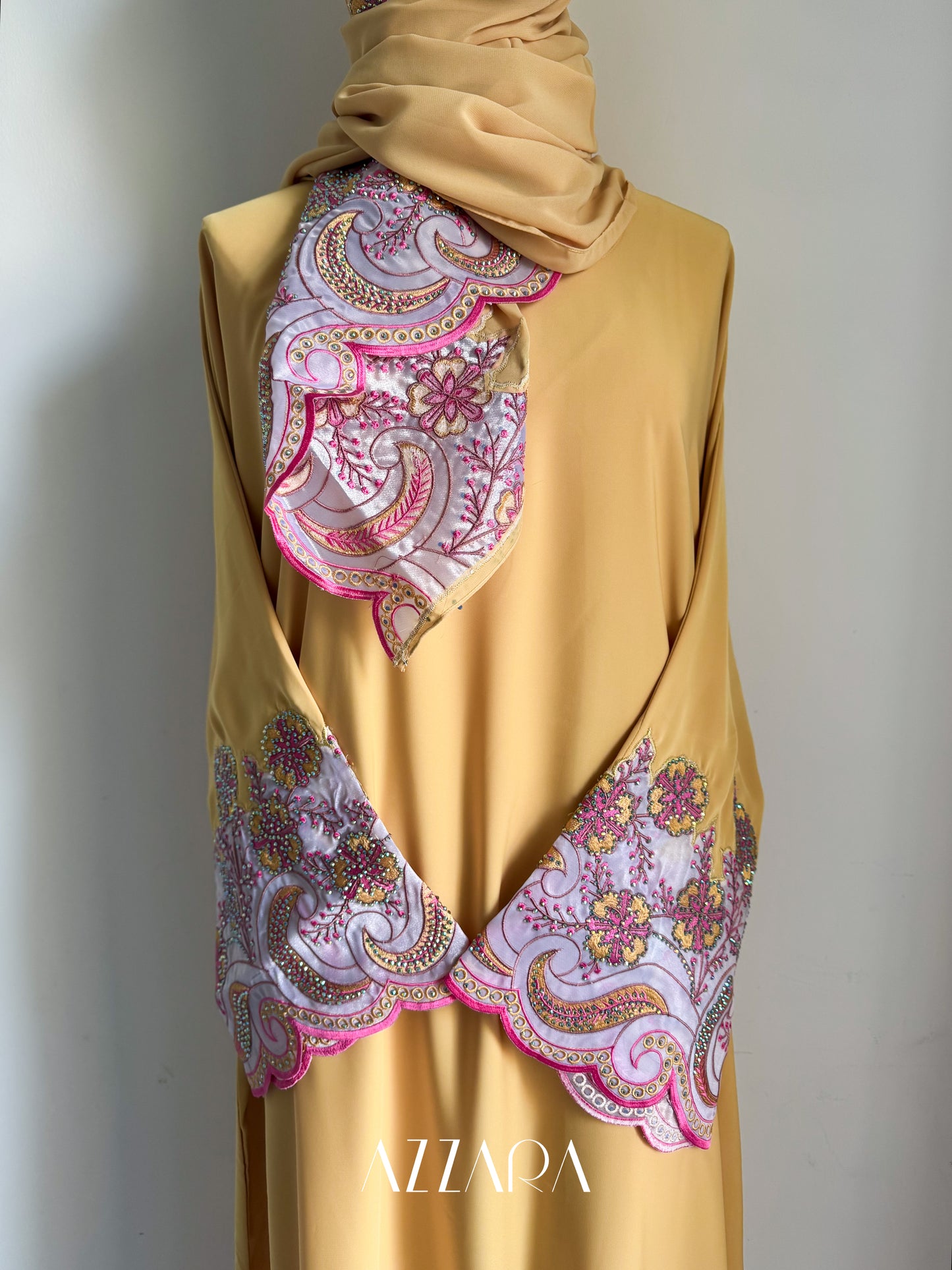 Laces Galore (C007) - Yellow + Pink Exclusive laces