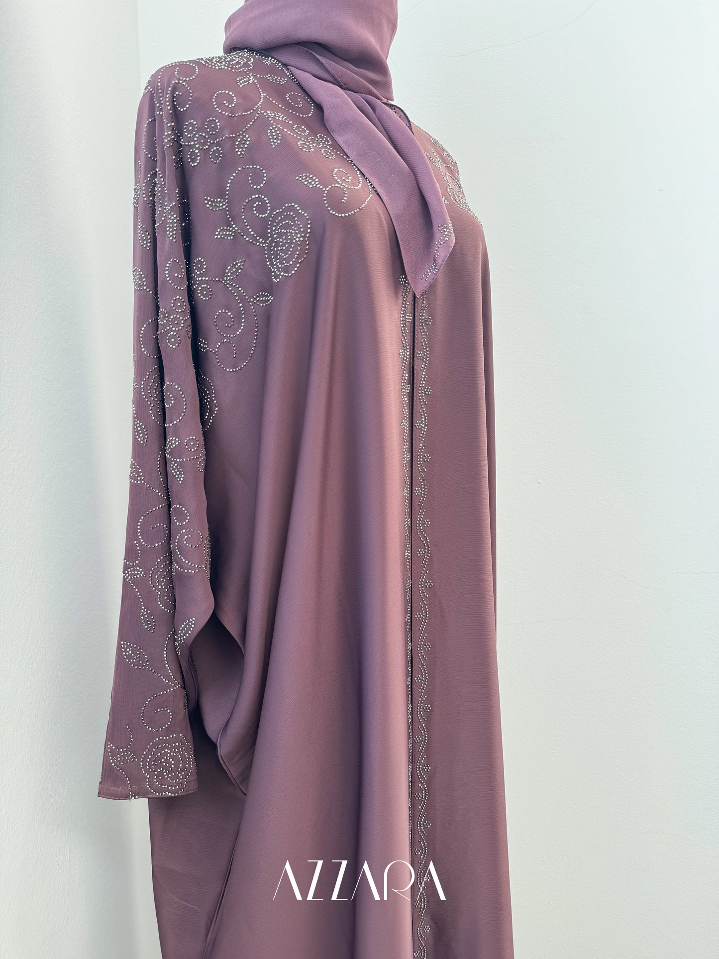 (G007) Syawal Crystals - Purple Roses