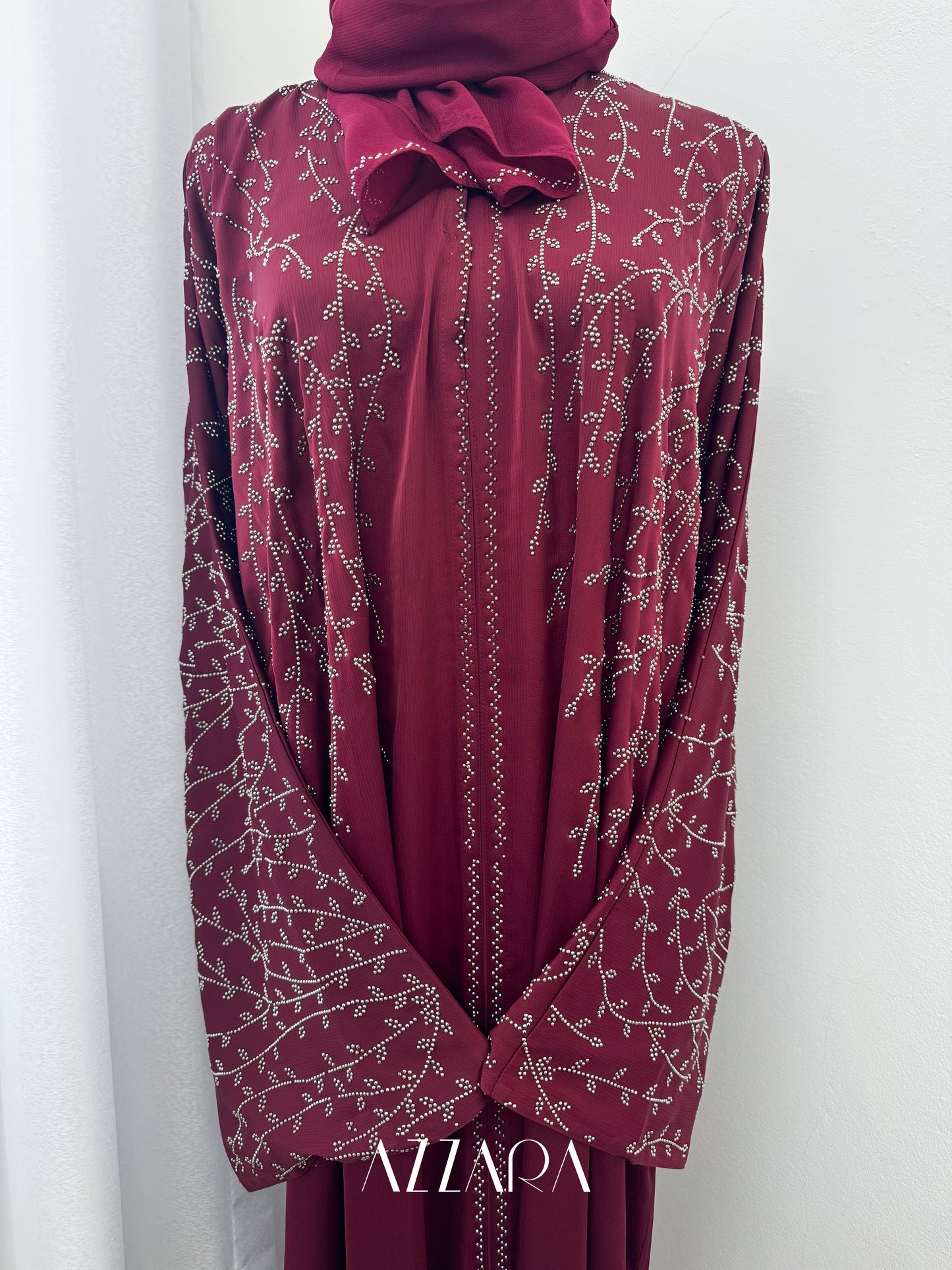 (G033) Crystal Veil in Burnt Maroon