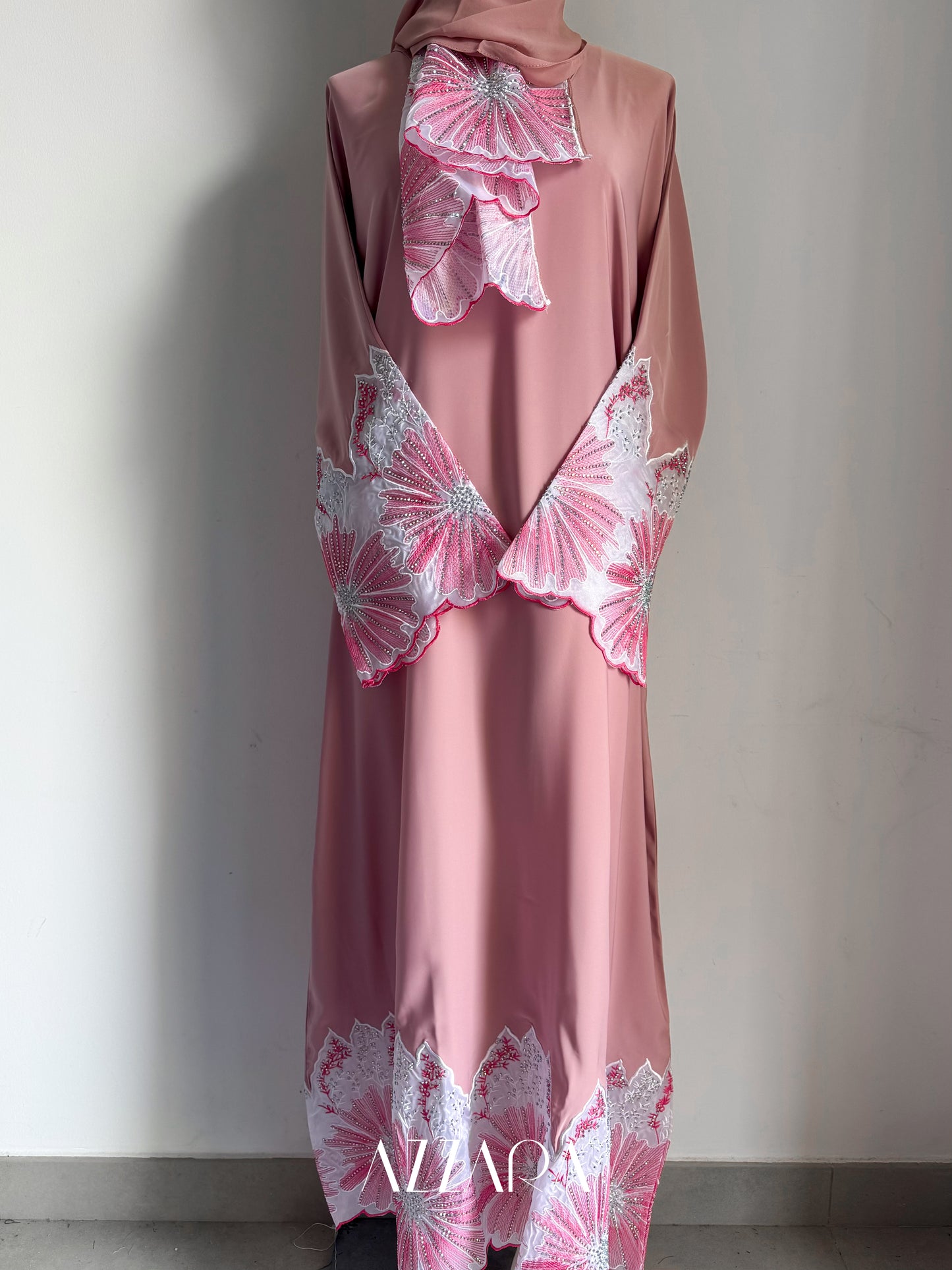 Laces Galore (C002) - Pink Floral Exclusive Laces