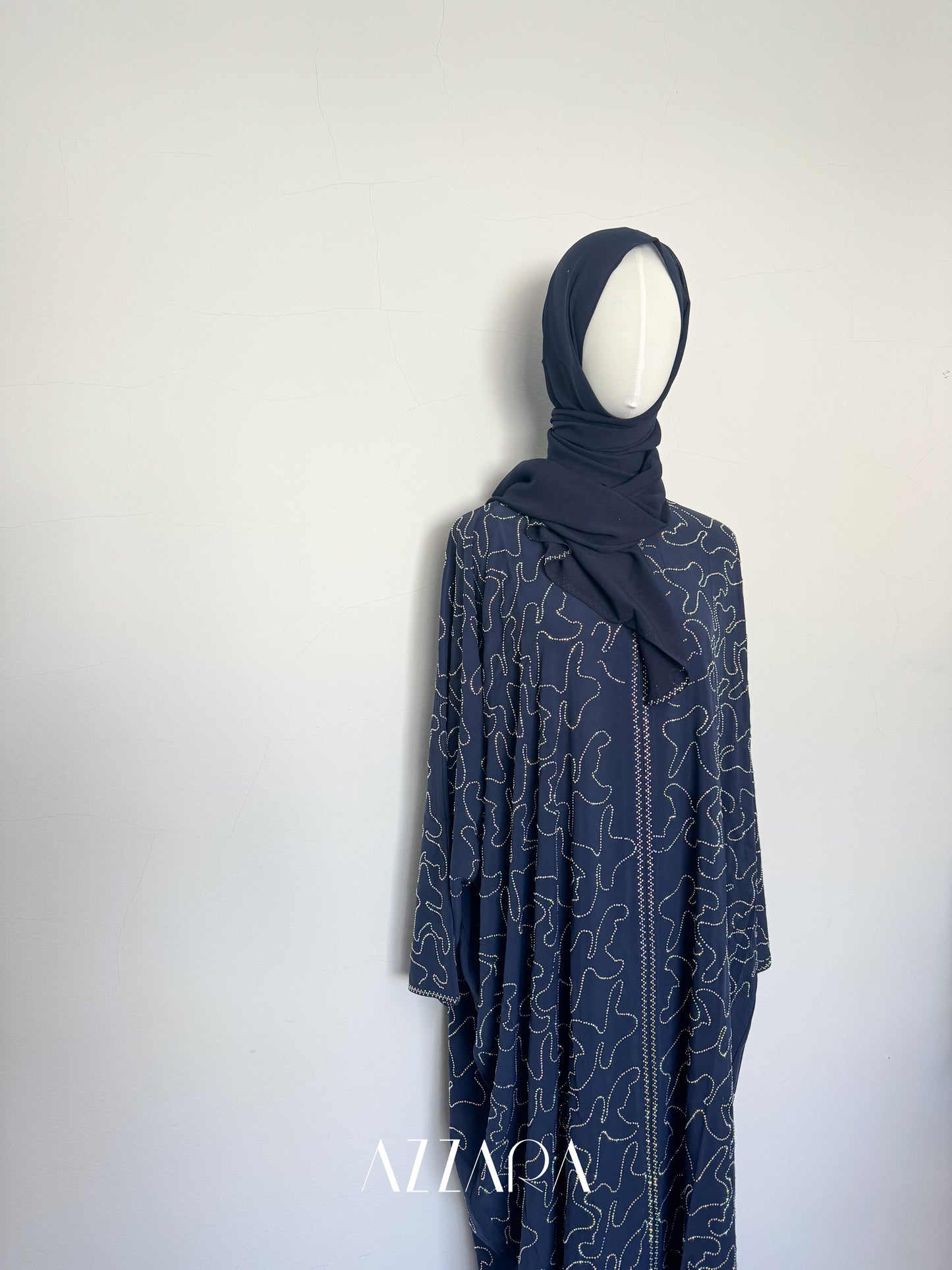 (B039) Crystal Wave in Midnight Blue