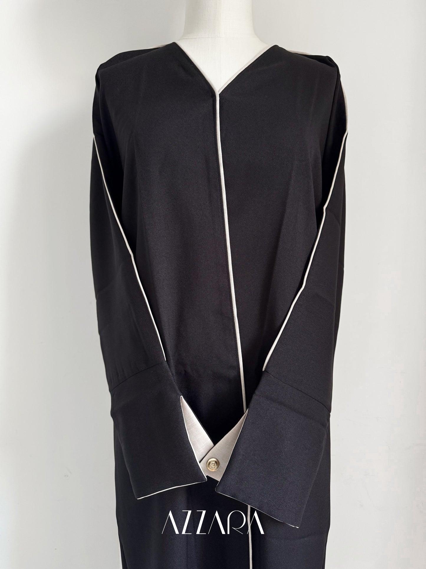 Ajman Abaya (A044) - Two Tone Linen