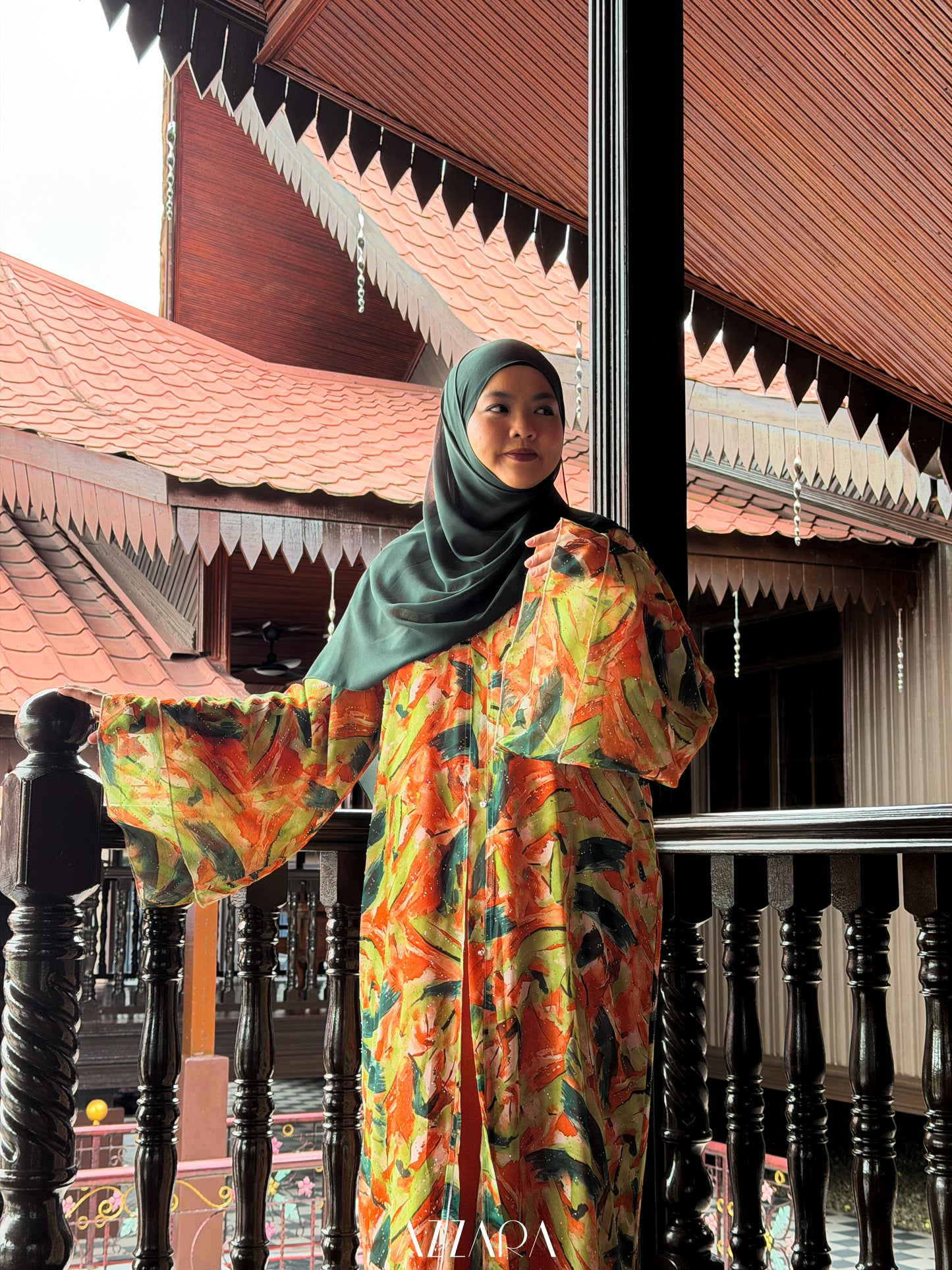 (N067) Raya Rossa - The Klasik Chiffon in Citrus