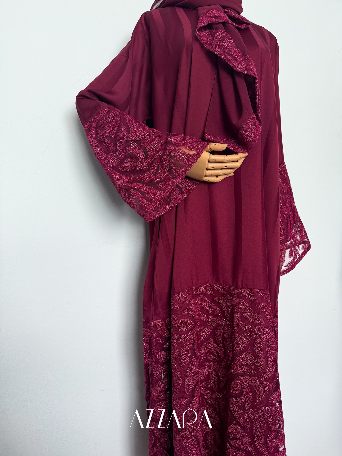 (B046) Scarlet Grace Luxury Abaya