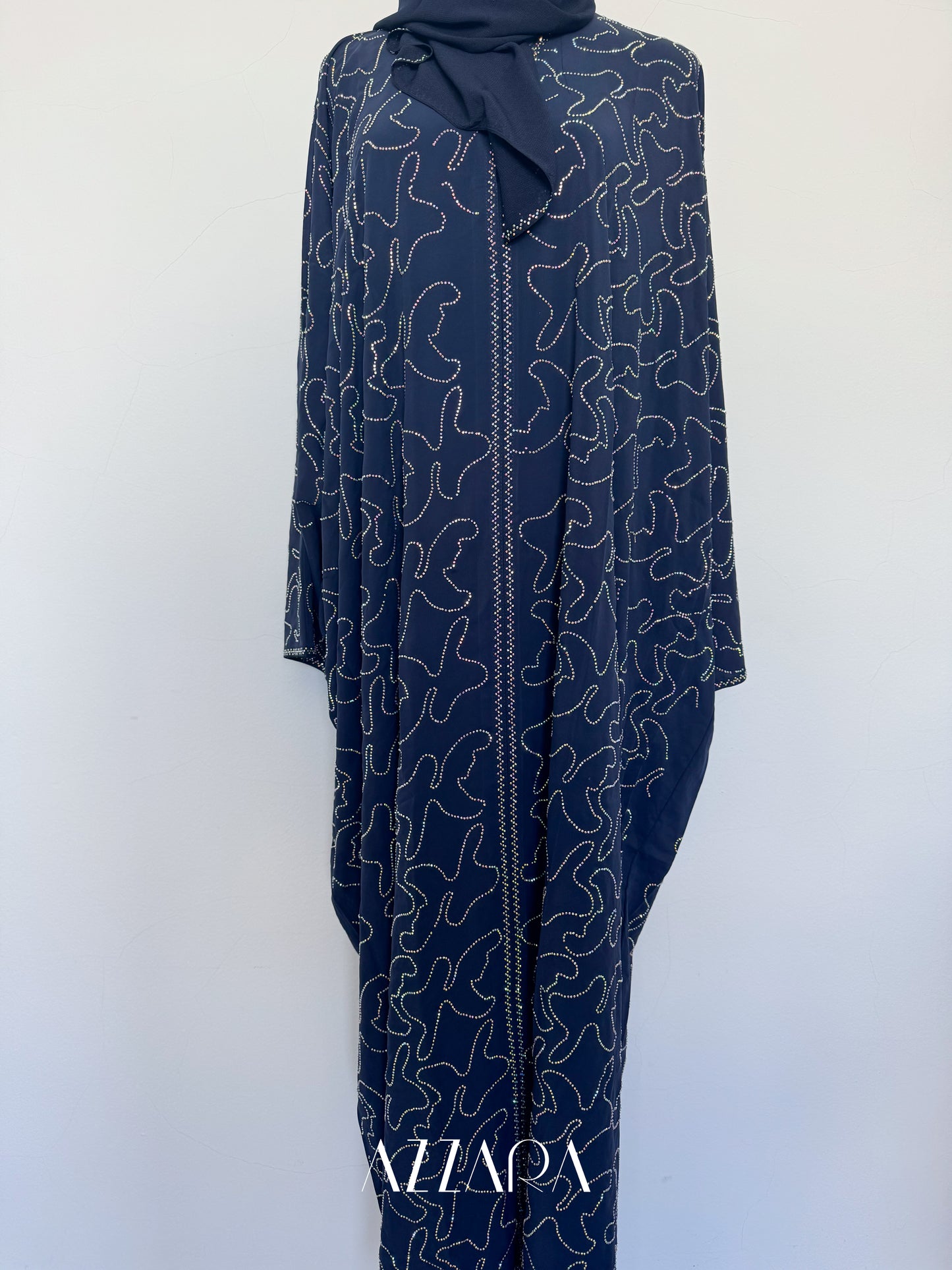 (B039) Crystal Wave in Midnight Blue