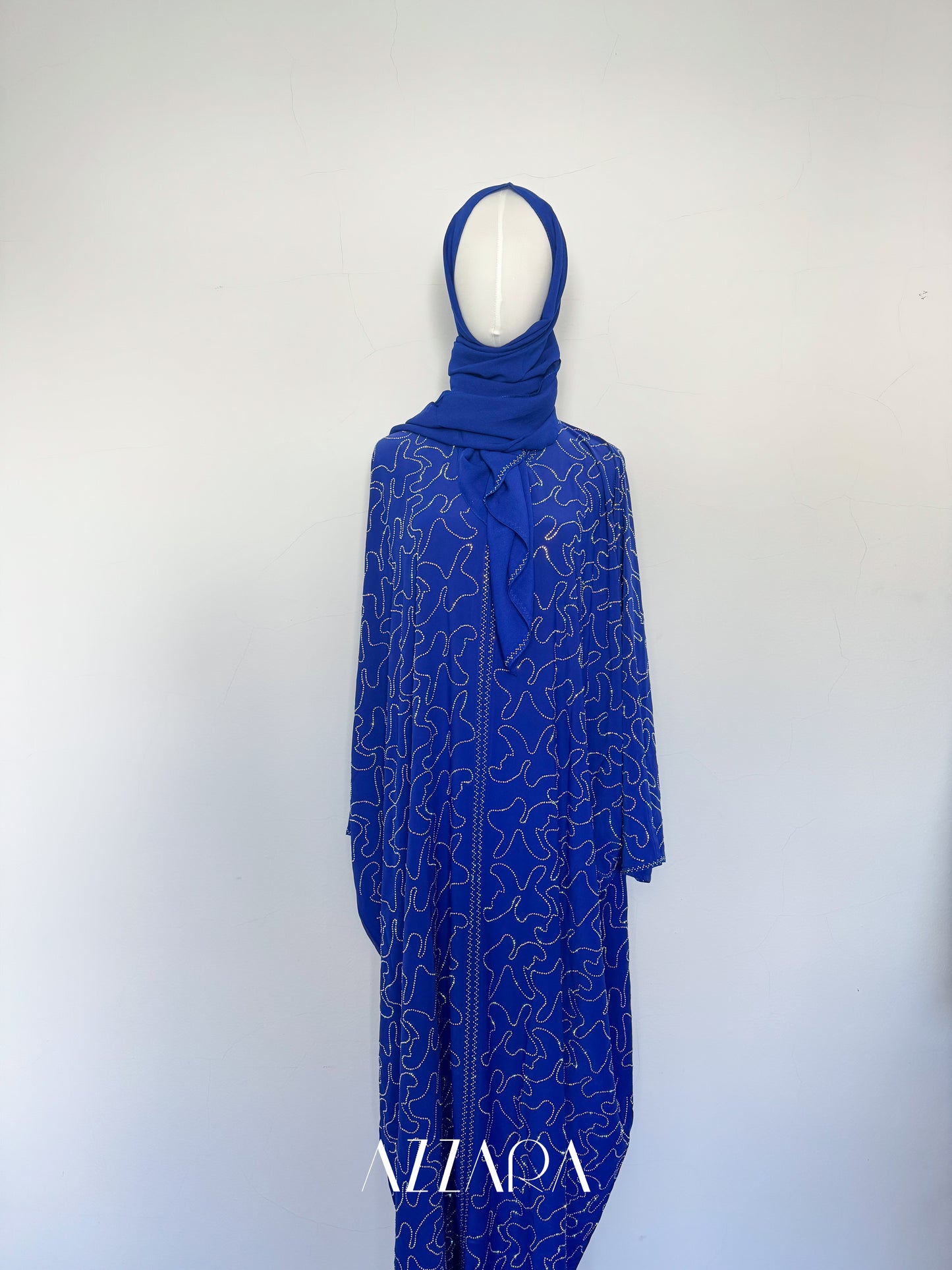 (B036) Crystal Wave in Bright Blue