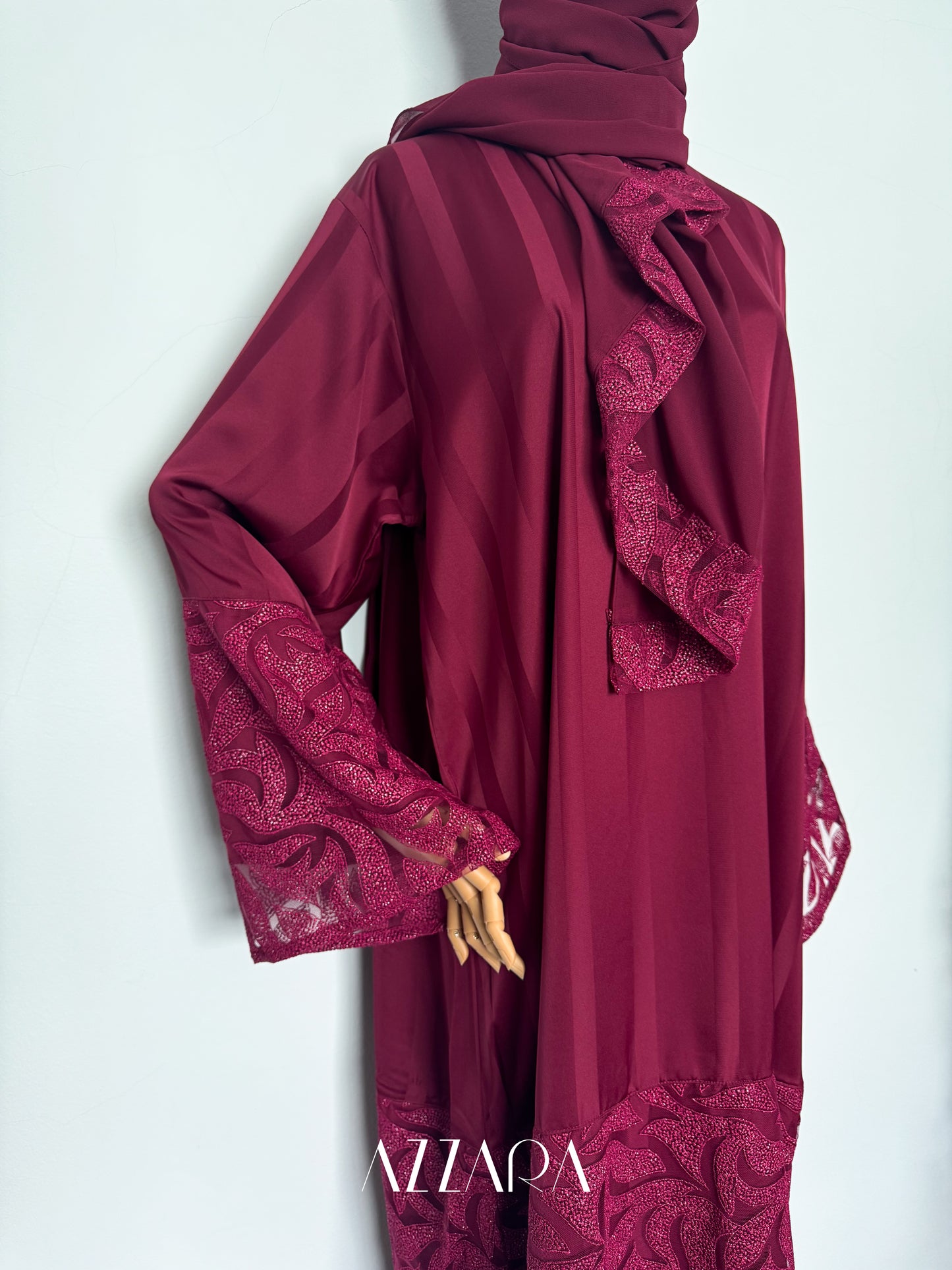 (B046) Scarlet Grace Luxury Abaya