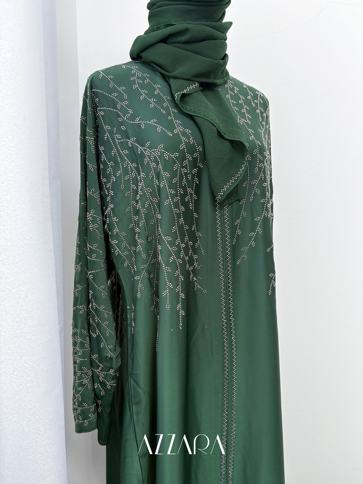 (G031) Crystal Veil in Green