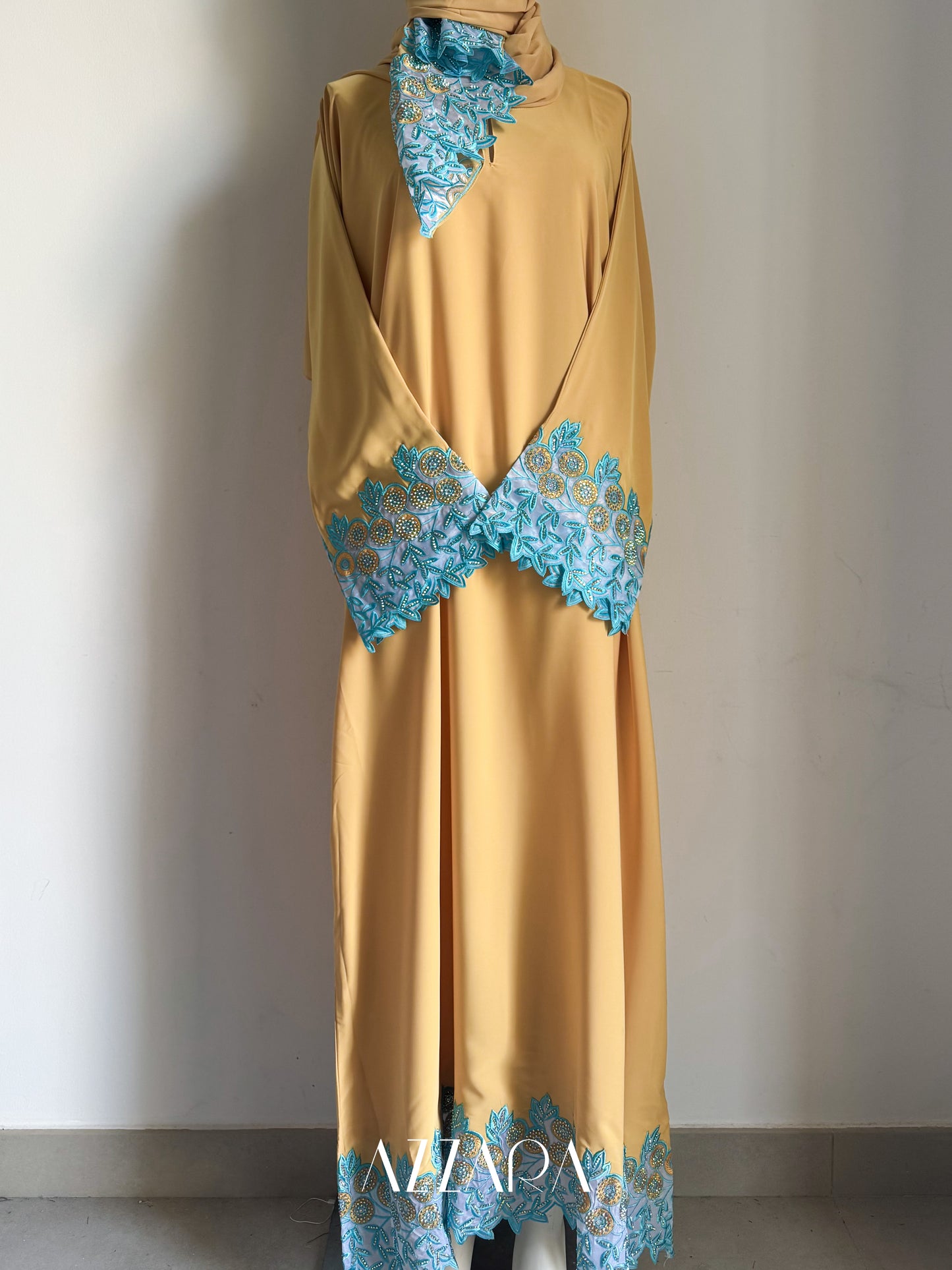 Laces Galore (C006) - Yellow + Blue Exclusive laces