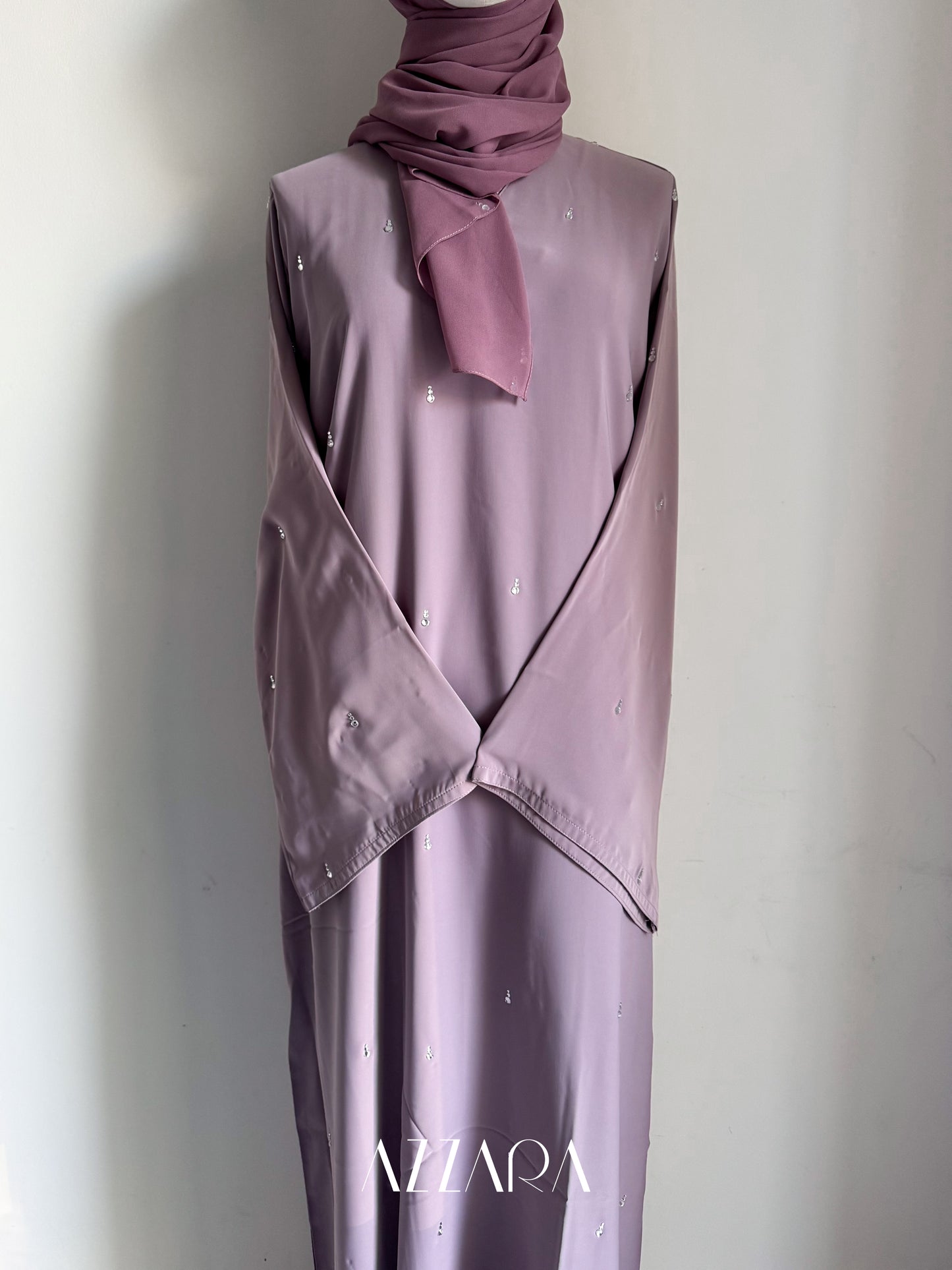 Ajman Abaya (A051) - Teardrop Purple