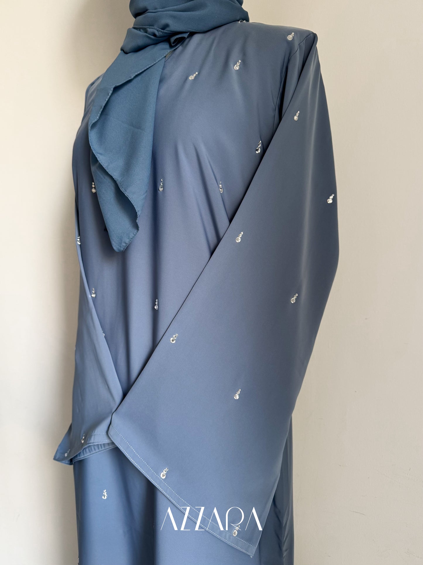 Ajman Abaya (A048) - Teardrop blue