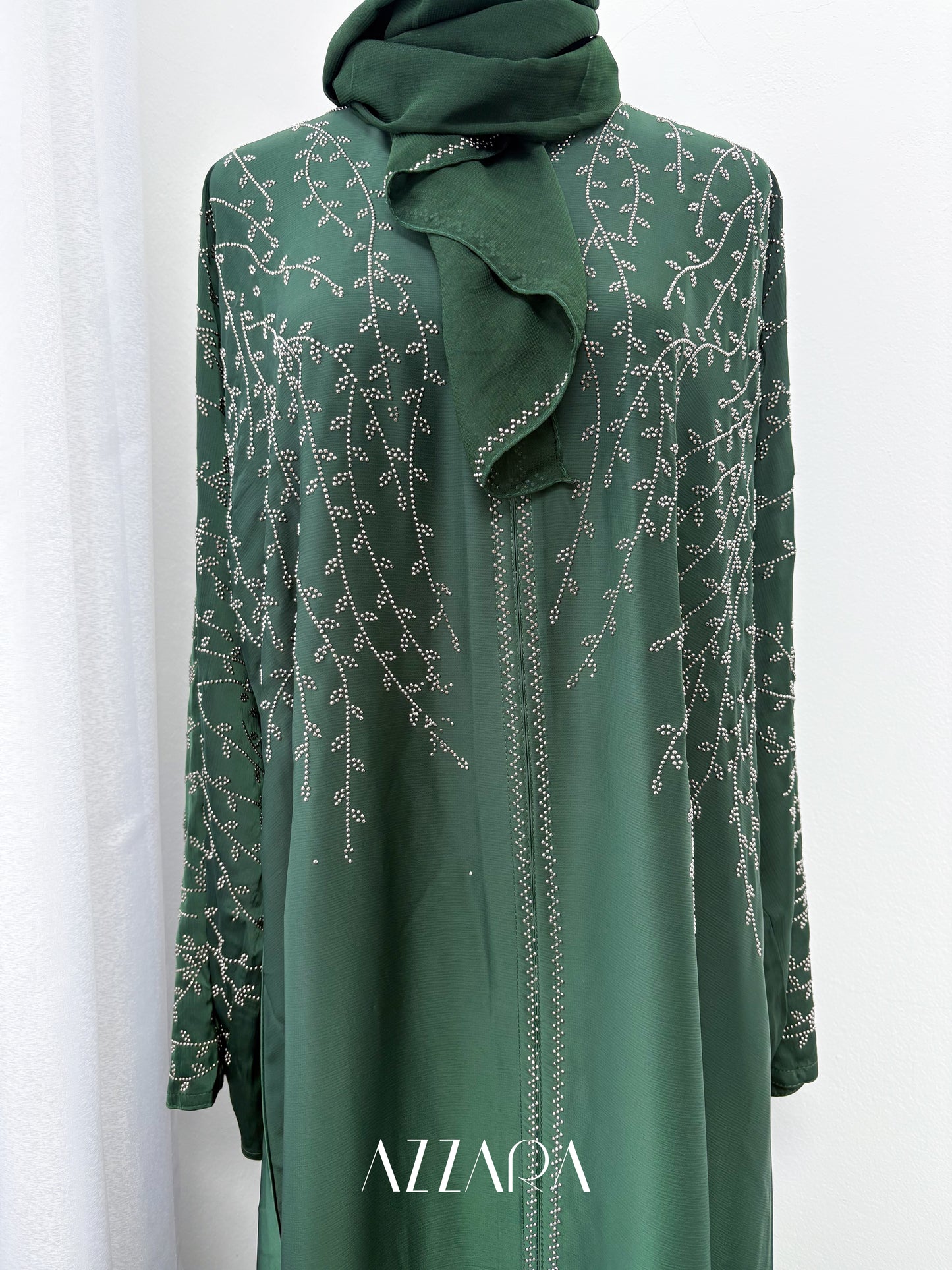 (G031) Crystal Veil in Green