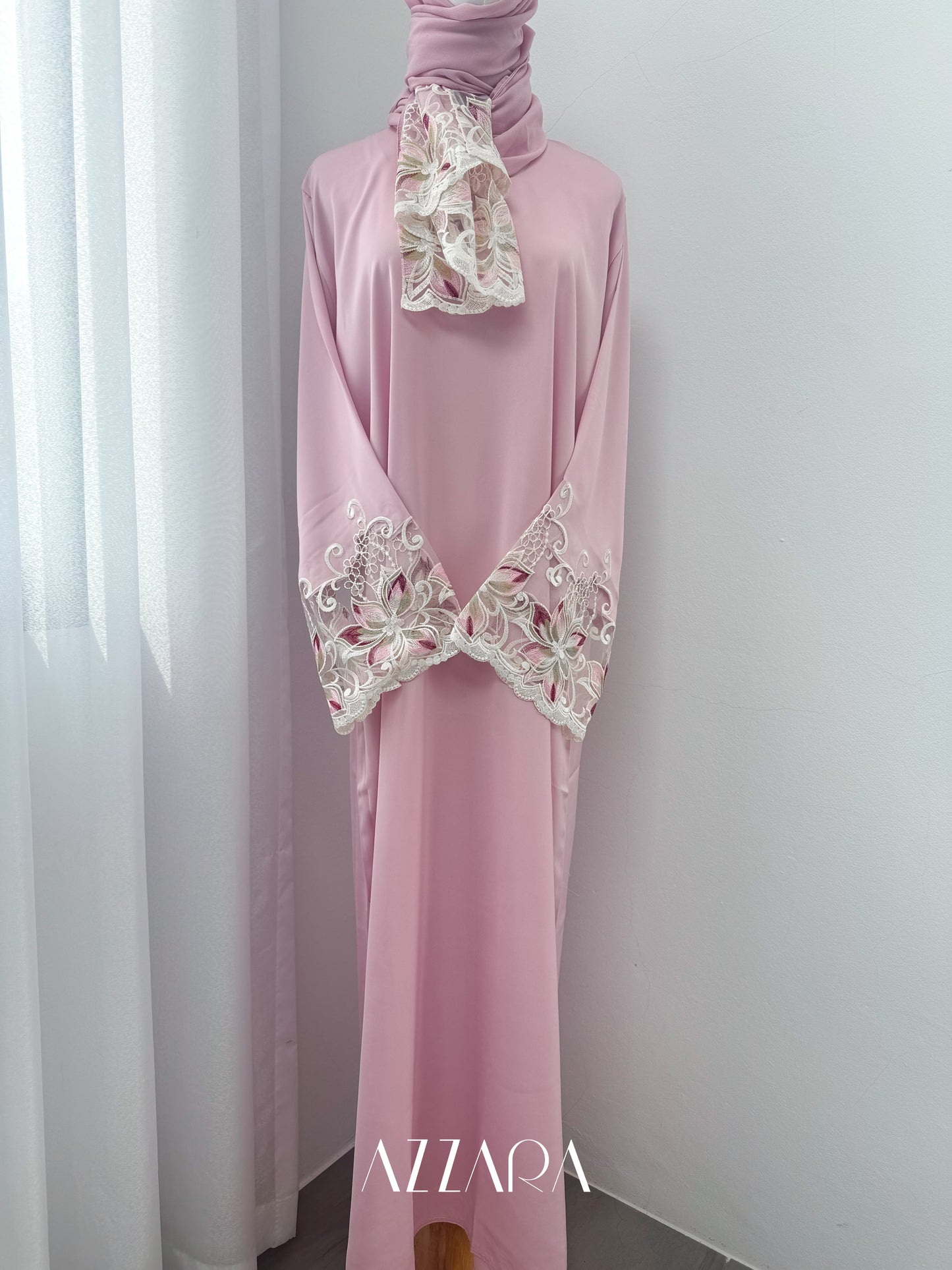 Sahara Abaya (D062) - Pink Lilac