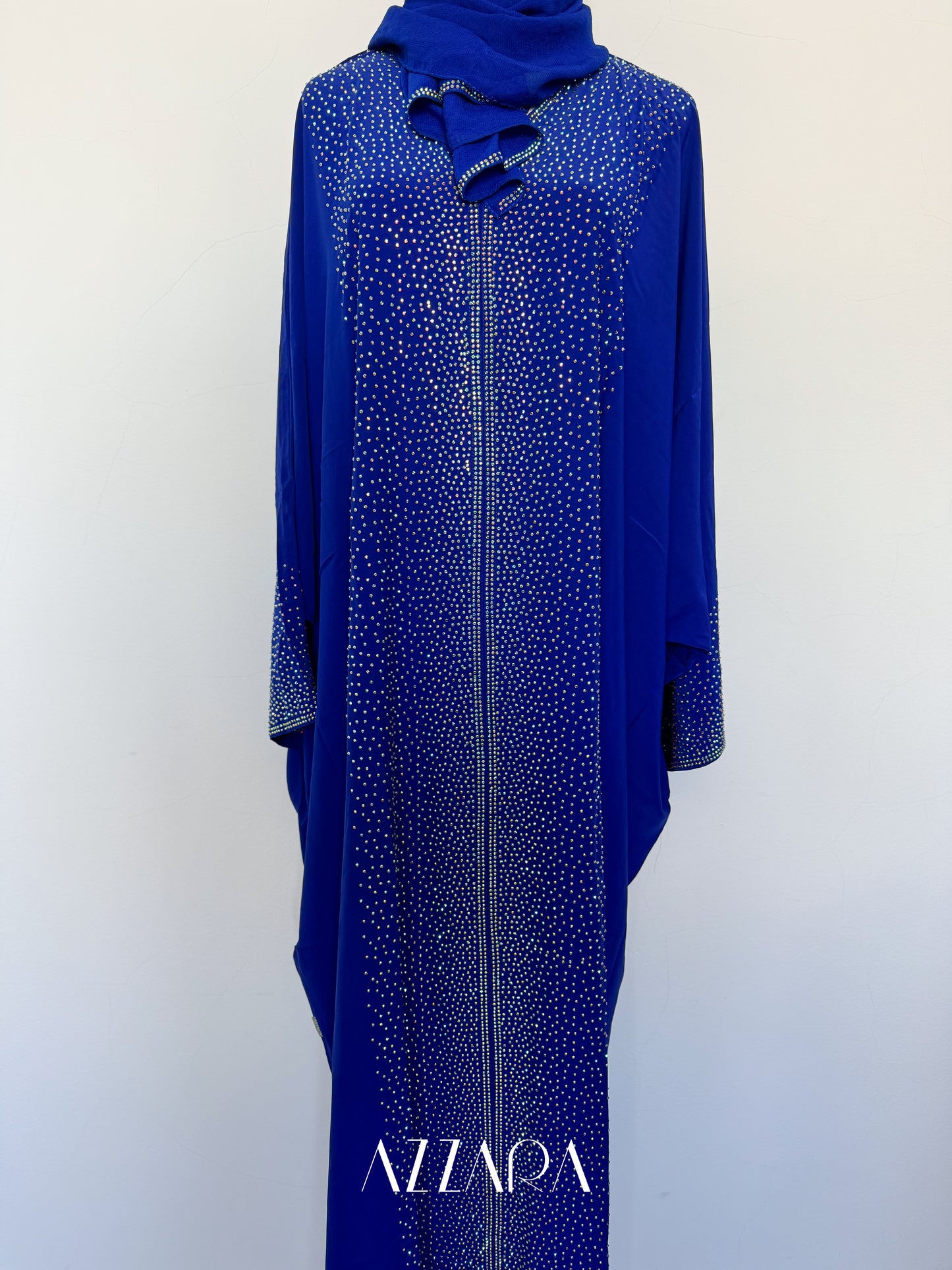 (B042) Straight Crystals Luxe in Bright Blue