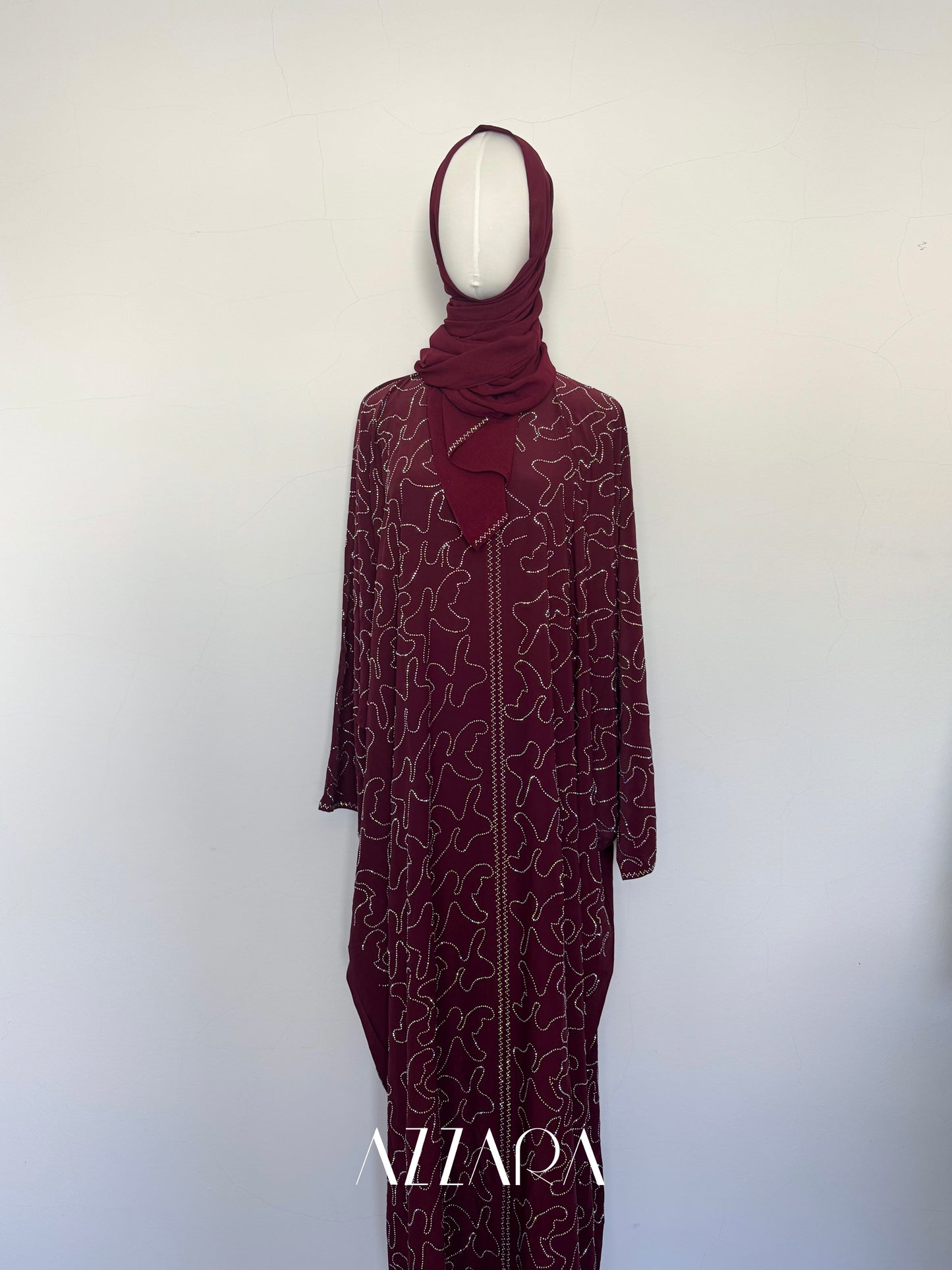 (B037) Crystal Wave in Maroon Oak