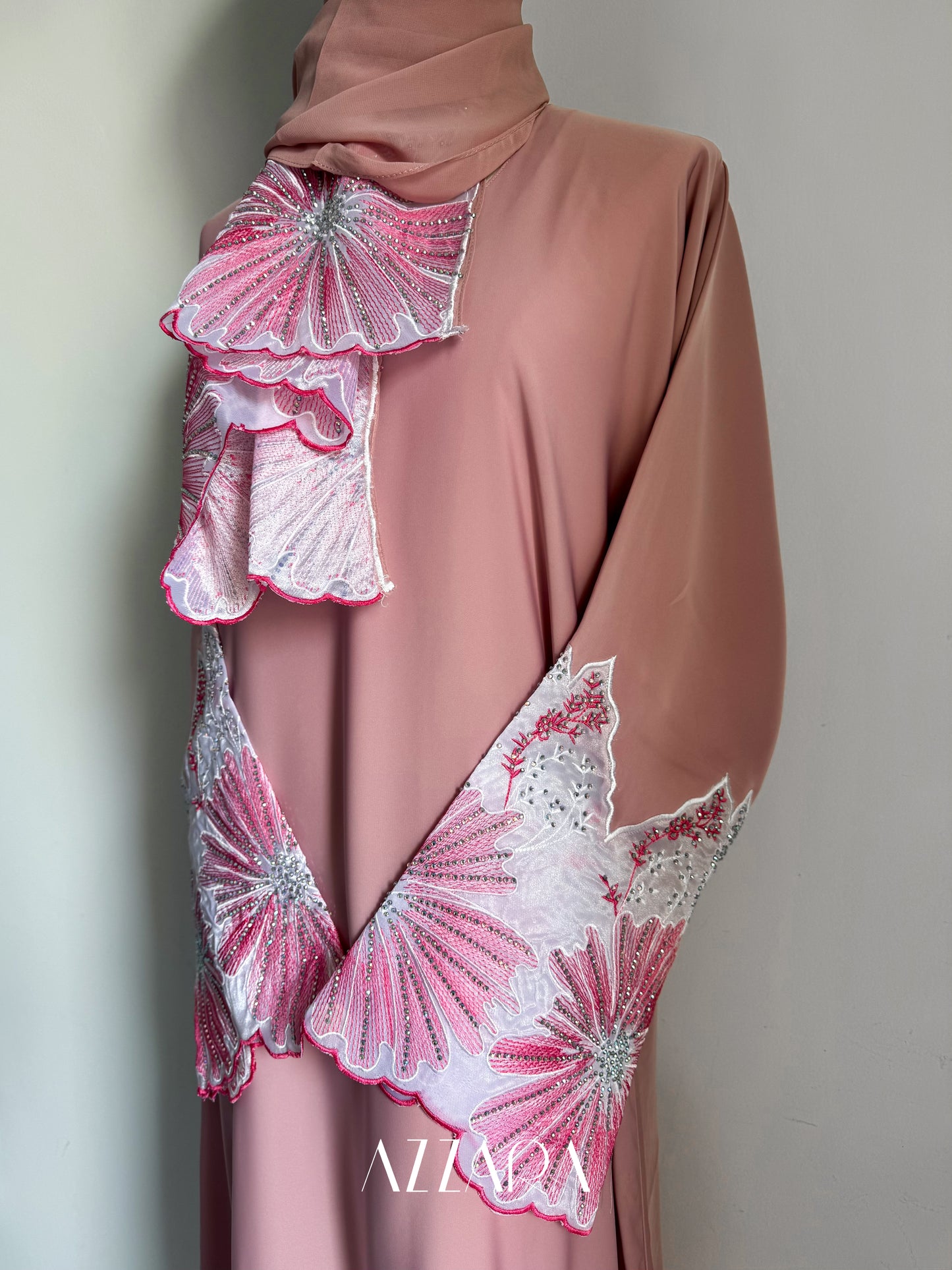 Laces Galore (C002) - Pink Floral Exclusive Laces