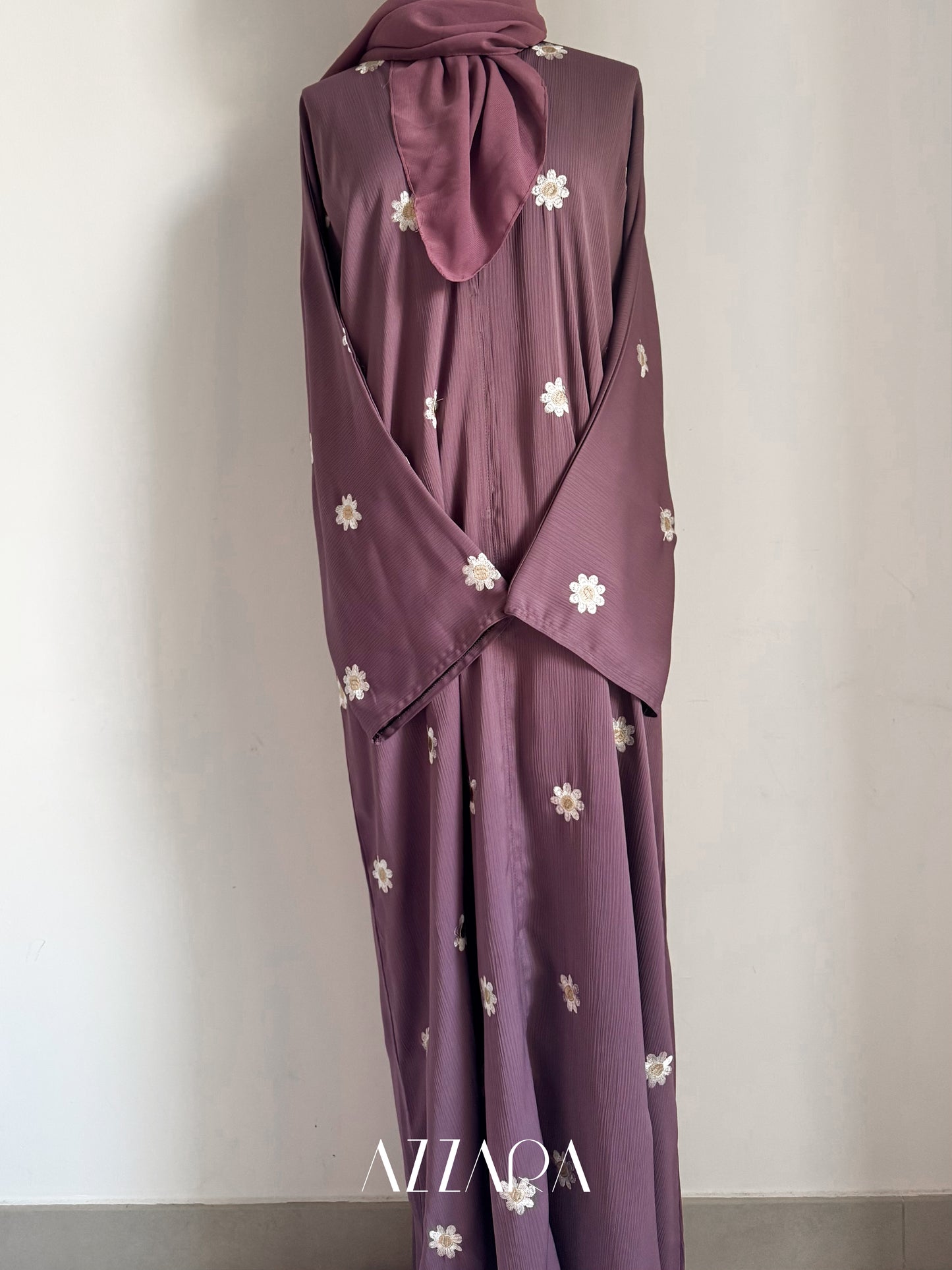 Ajman Abaya (A041) - Pastel Flowers