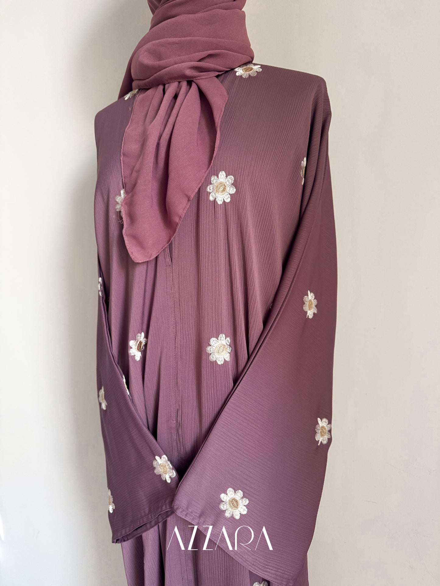 Ajman Abaya (A041) - Pastel Flowers