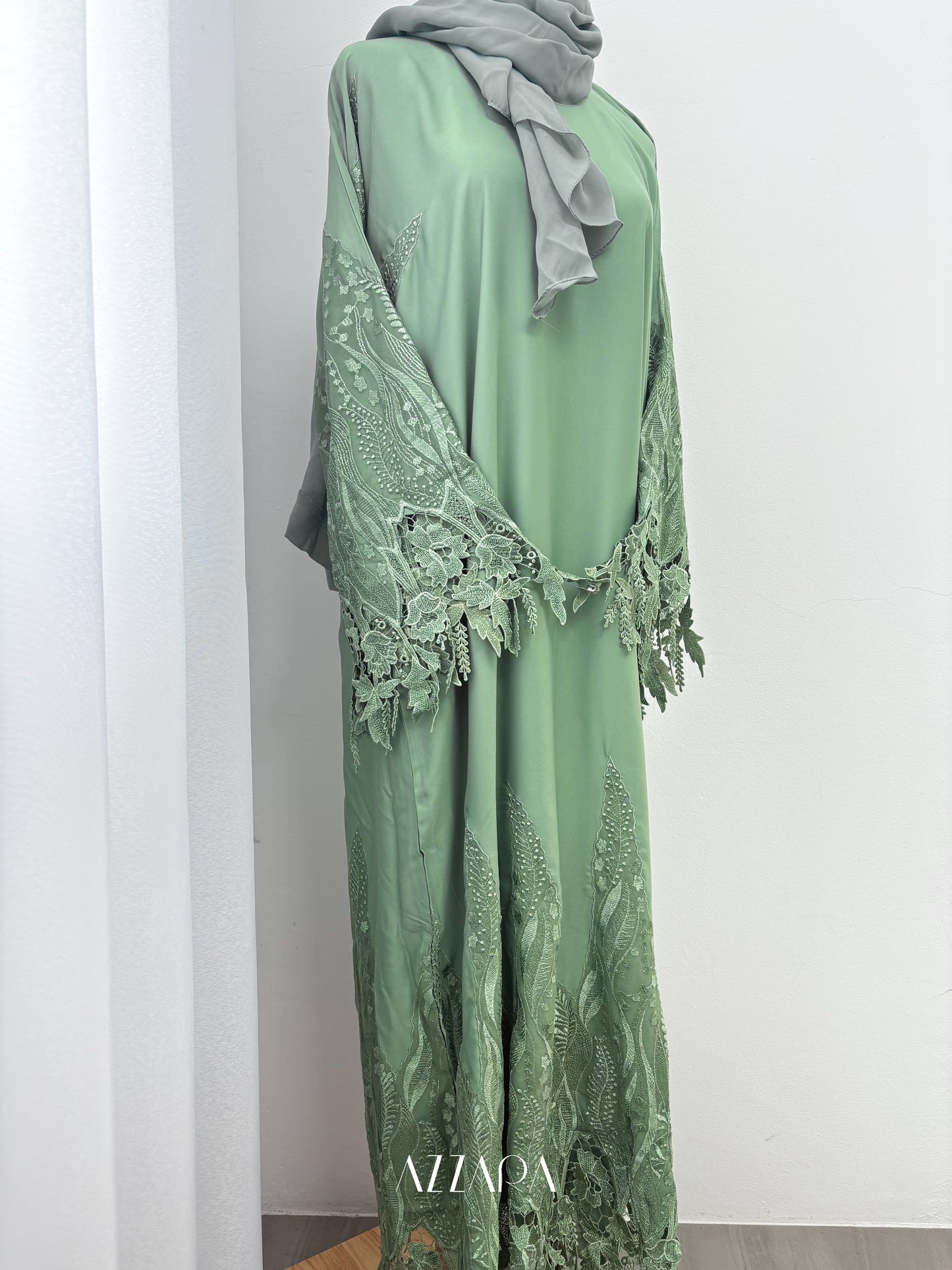 Zahra (F021) - Green Luxury Lace