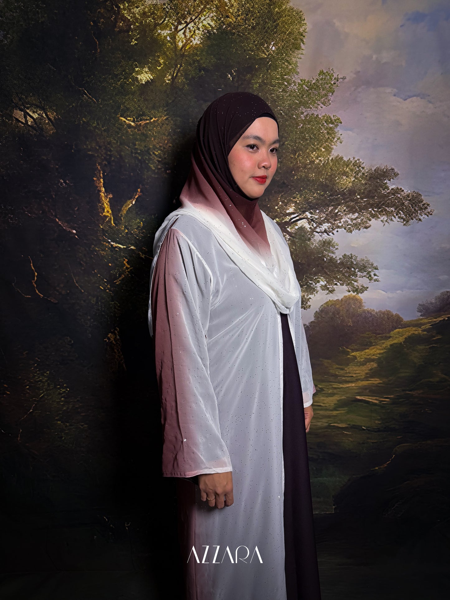 (N025) Layali Summer - Desert Haze (Mocha+White Gradient)