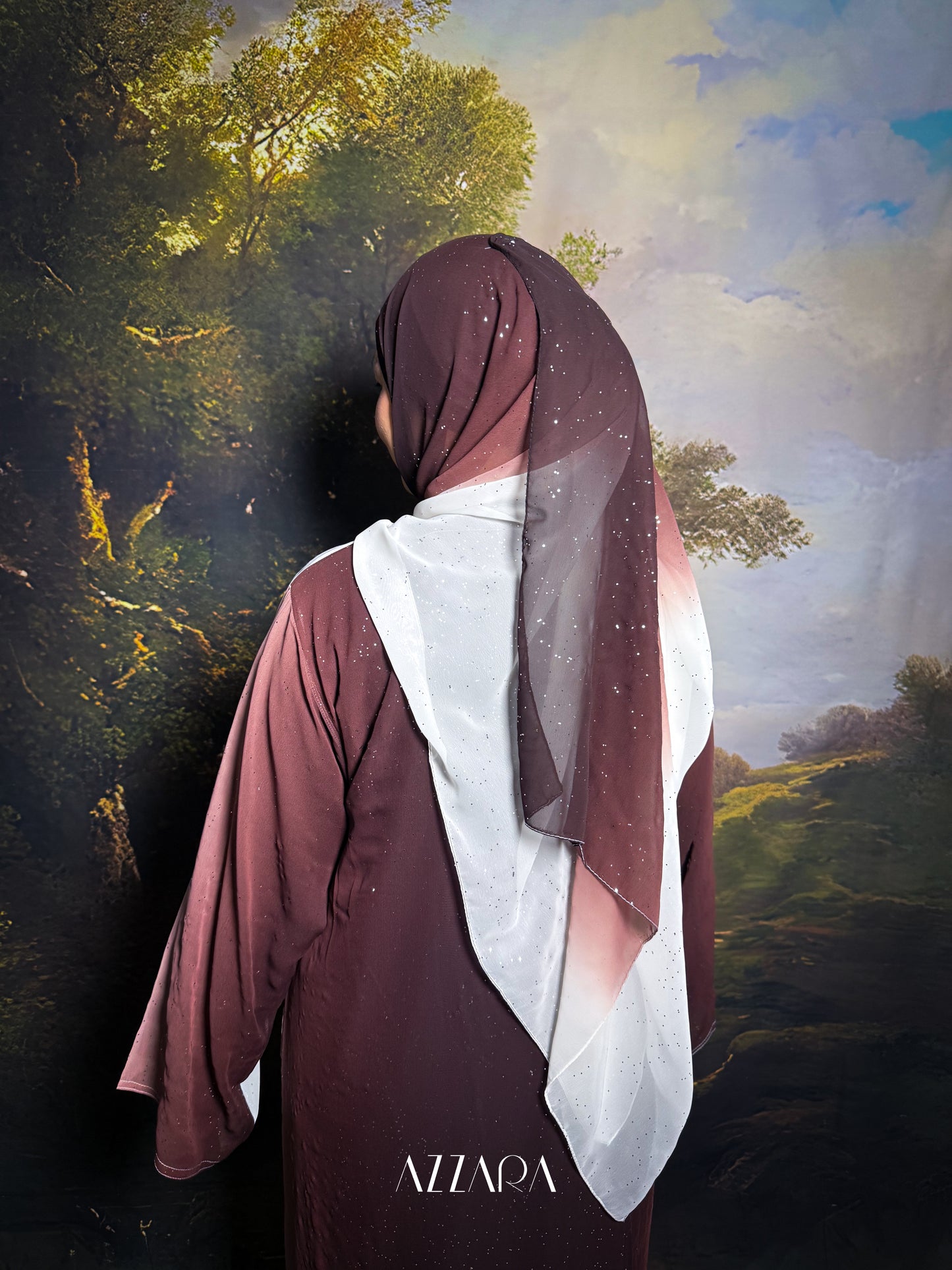 (N025) Layali Summer - Desert Haze (Mocha+White Gradient)