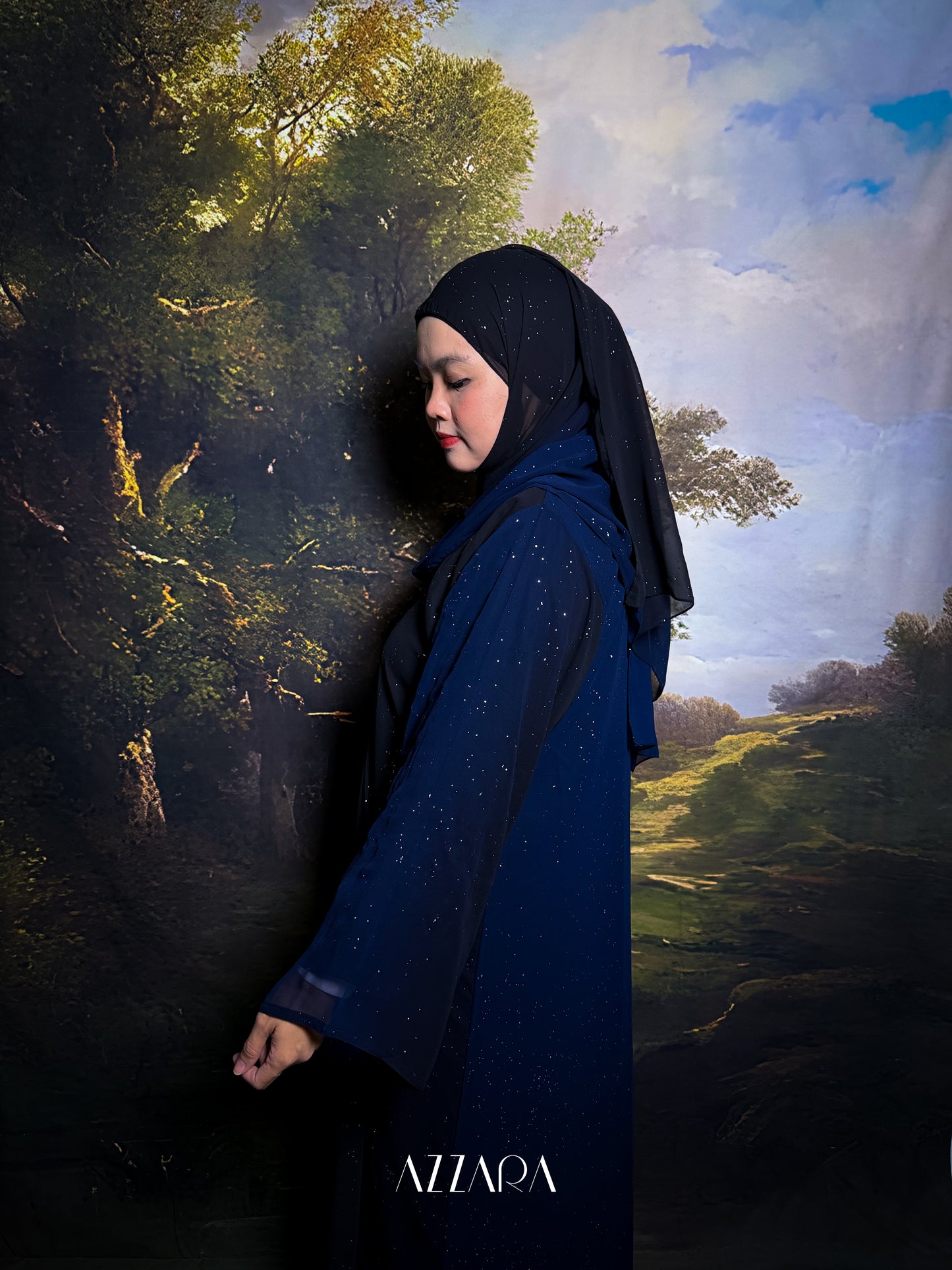 (N024) Layali Summer - Obsidian Dusk (Midnight Blue Gradient)