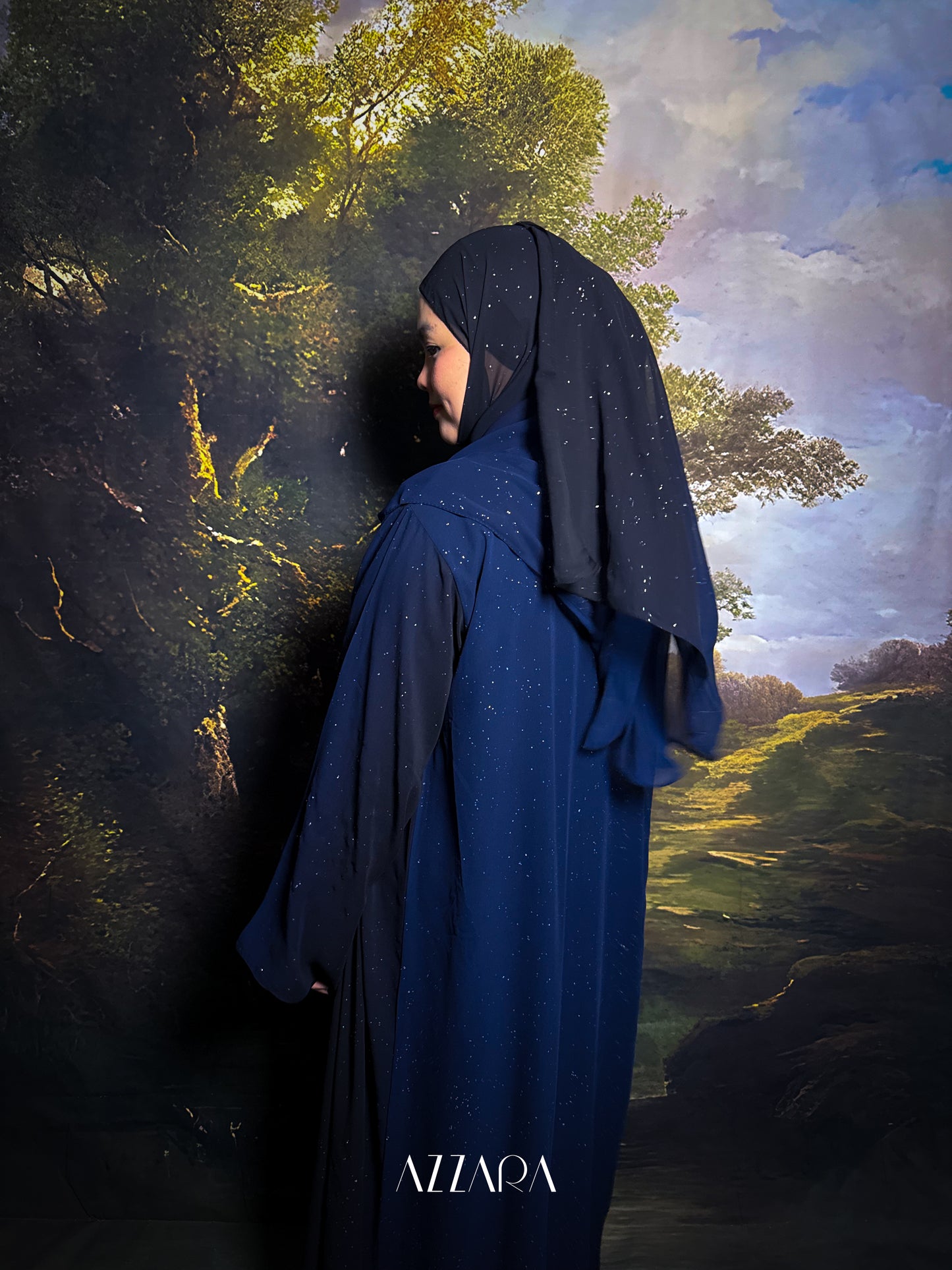 (N024) Layali Summer - Obsidian Dusk (Midnight Blue Gradient)