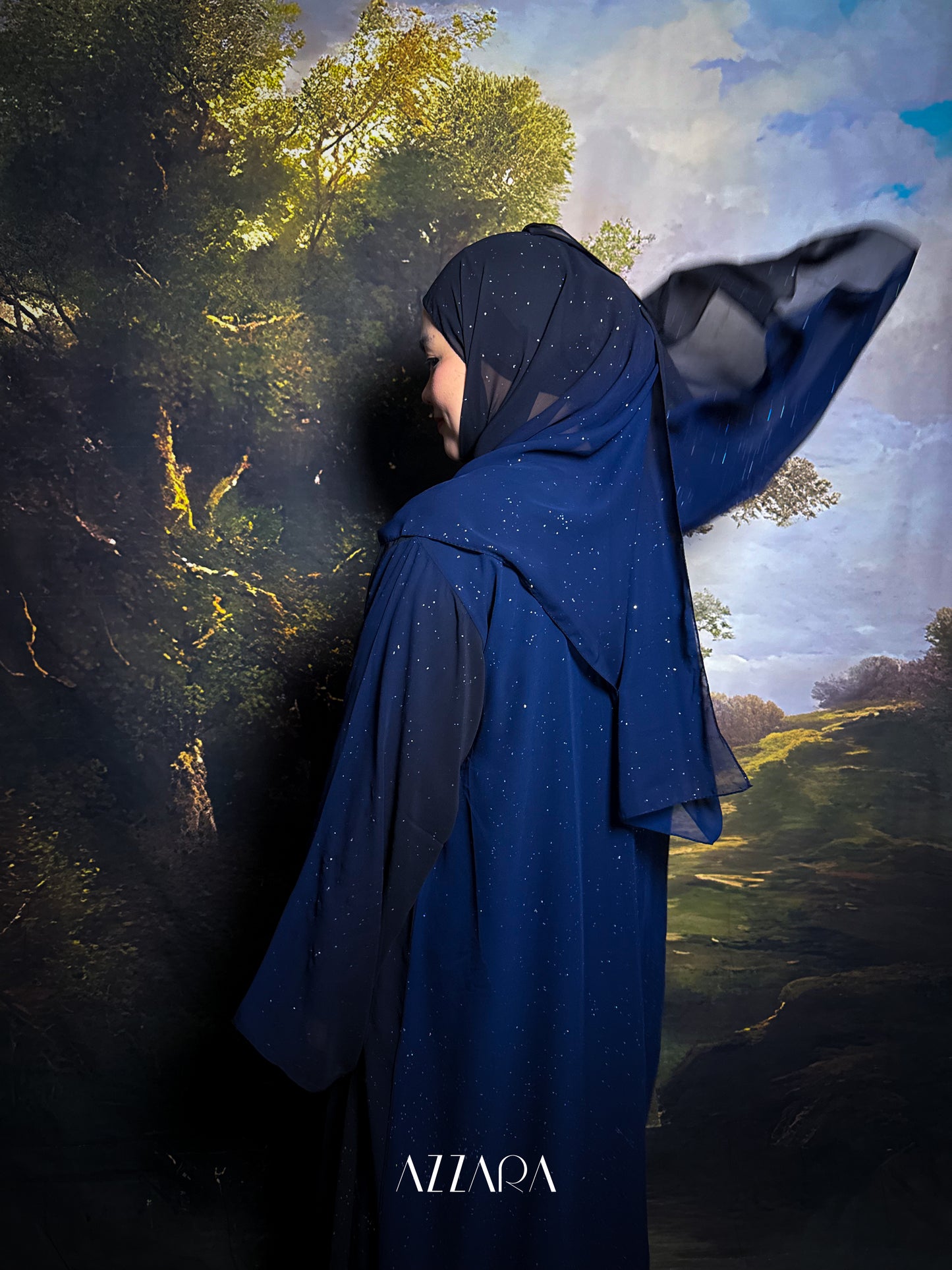 (N024) Layali Summer - Obsidian Dusk (Midnight Blue Gradient)