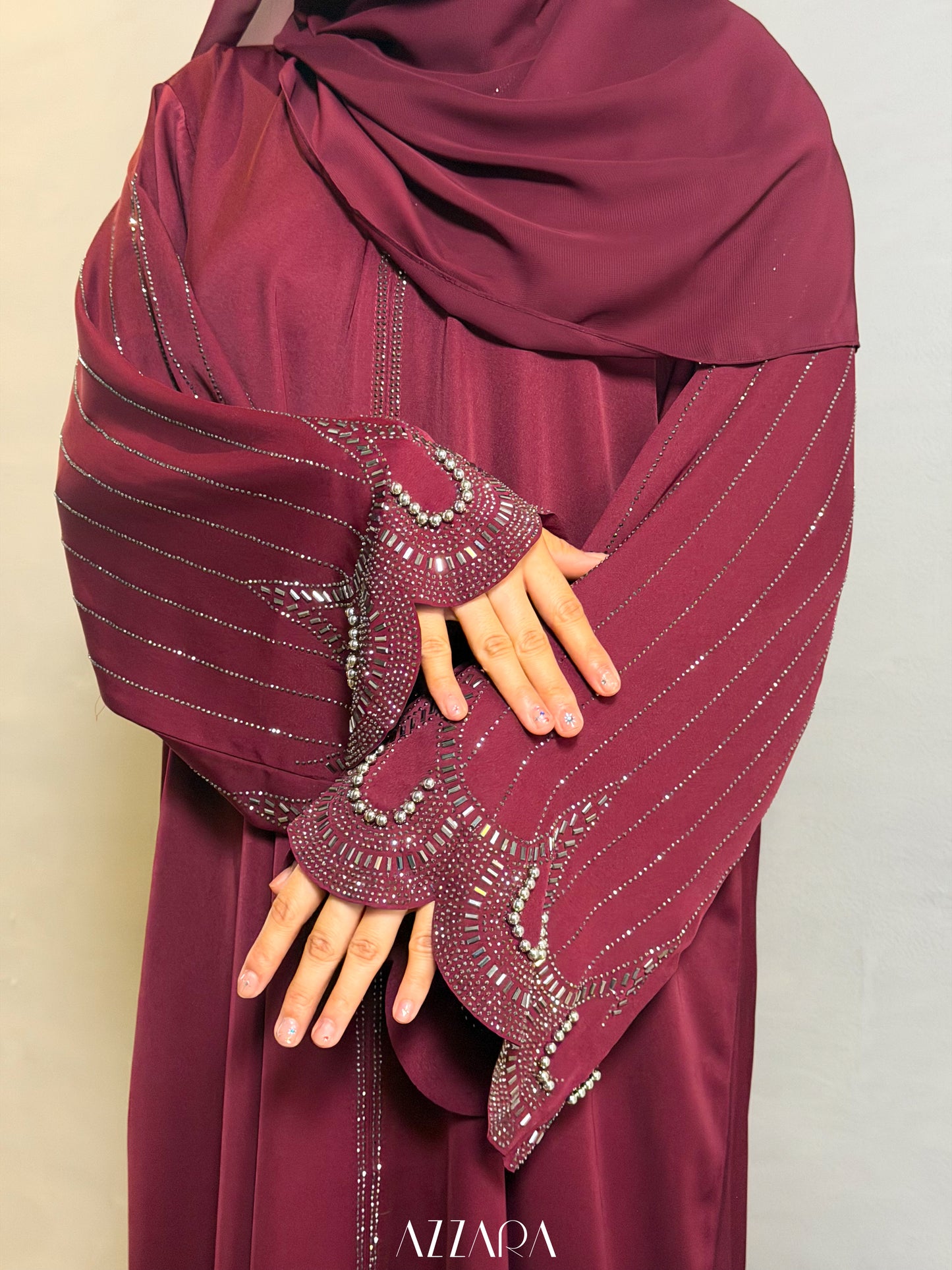 (L001) - Soraya in Dark Maroon