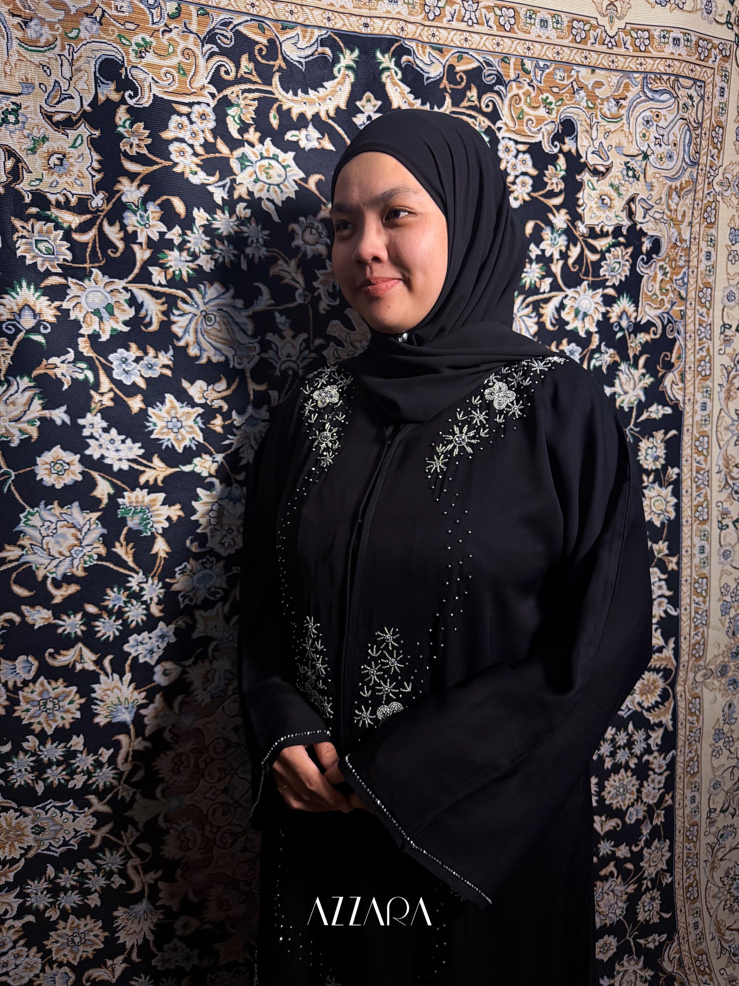 (N017) Zahraat Exclusive in Black Kayangan