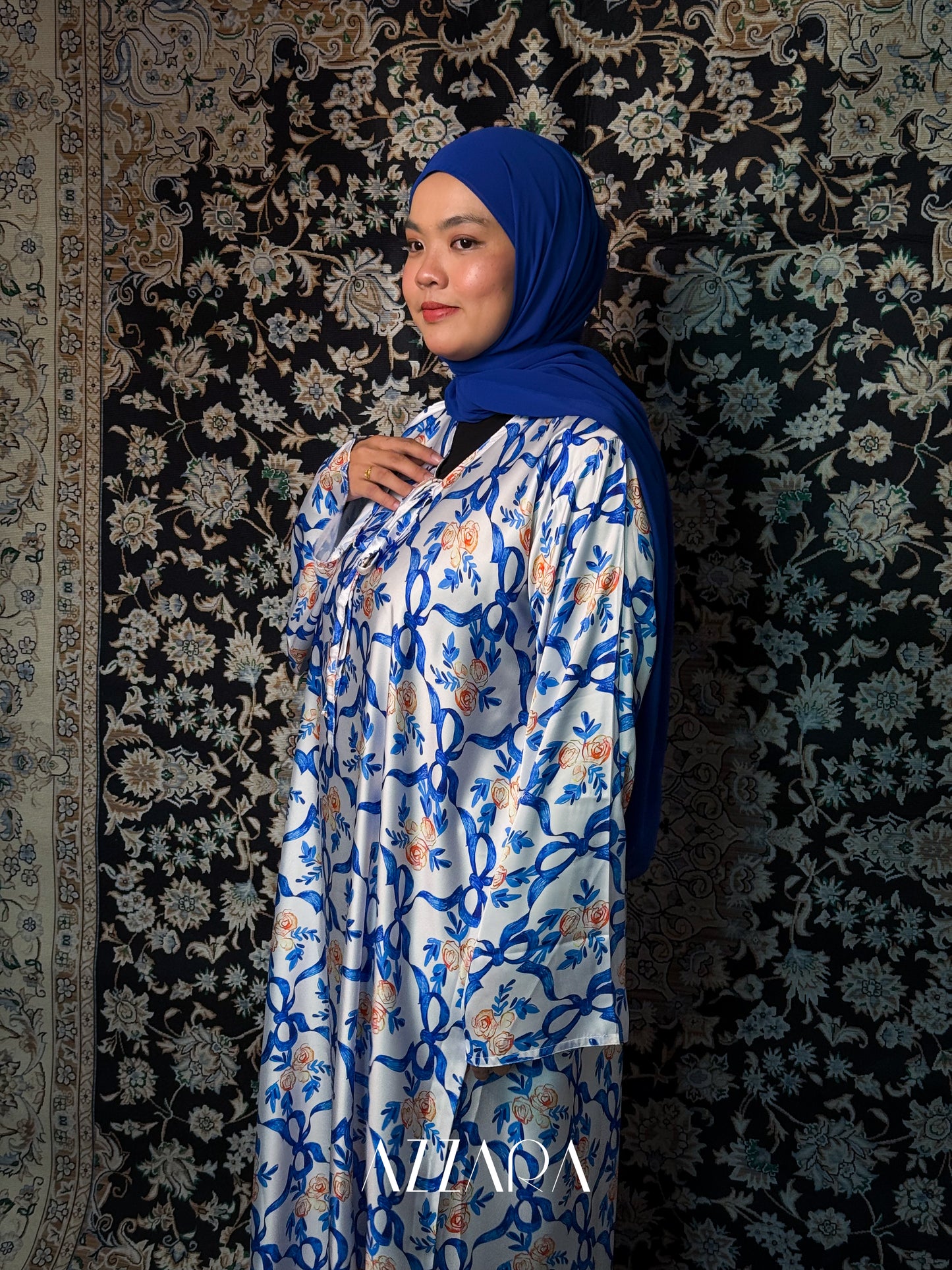 (N007) Luna Petals - Blue Coquette