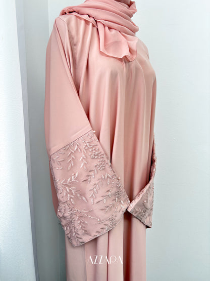 (F001) Florista - Rose Lace with Pearls (Single Abaya)