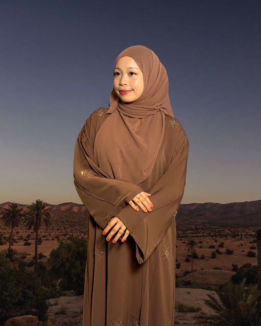 (L028) - Nara Diamond in Congo Brown (Swarovski)