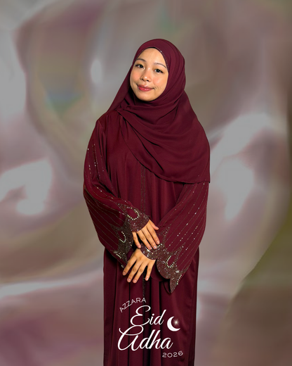 (L001) - Soraya in Dark Maroon