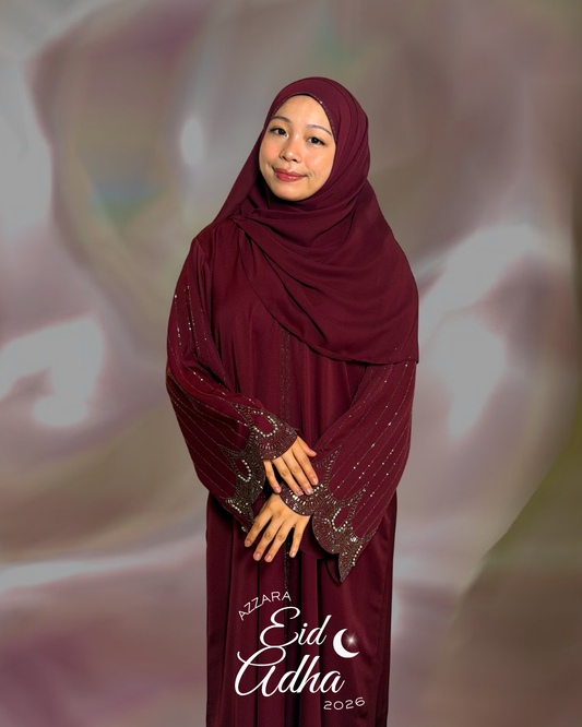 (L001) - Soraya in Dark Maroon