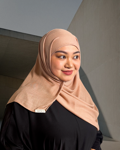 (S002) Azzara Modal Shawl - Rose Wood