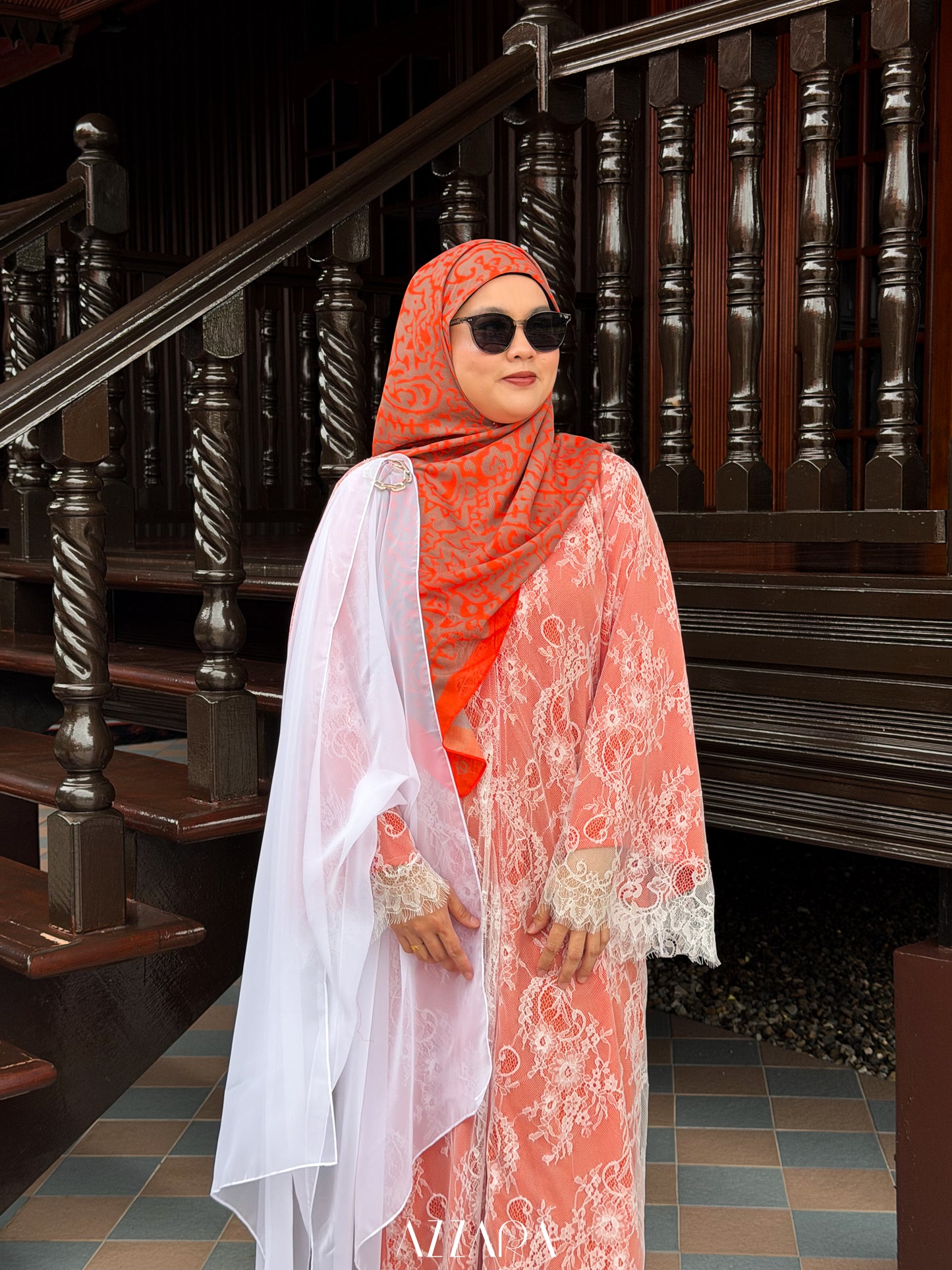 (N061) Raya Rossa - Roseburry English Lace (Orange)