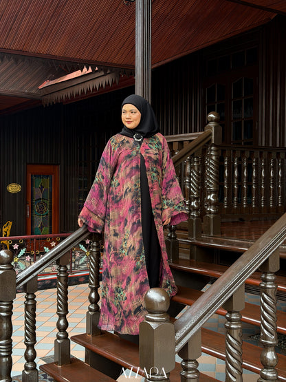 (N065) Raya Rossa - The Klasik Chiffon in Strawberry Lime