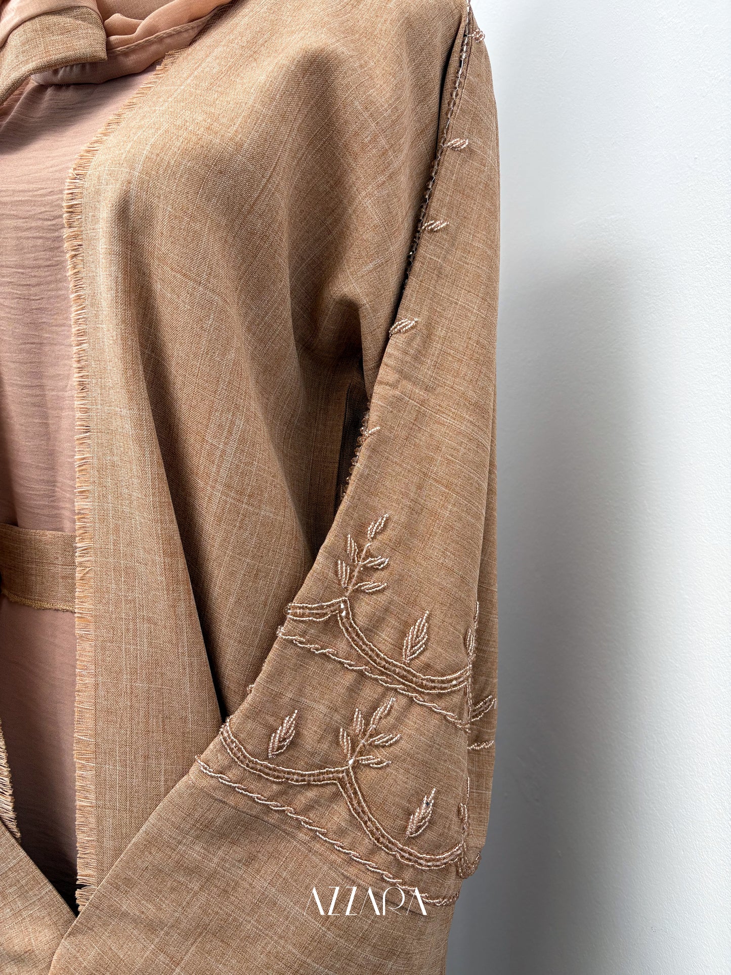 (D087) Sahara Abaya - Coral