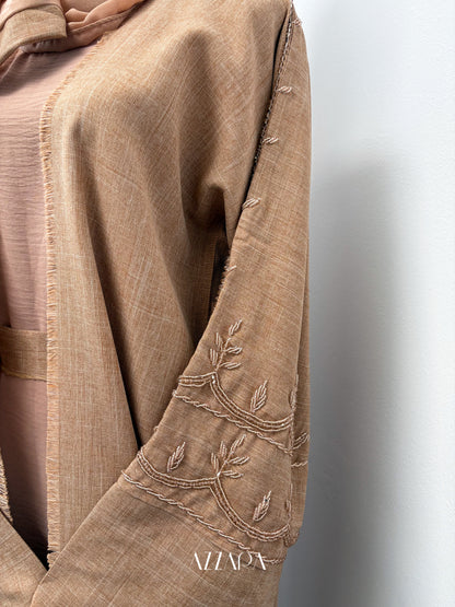 (D087) Sahara Abaya - Coral