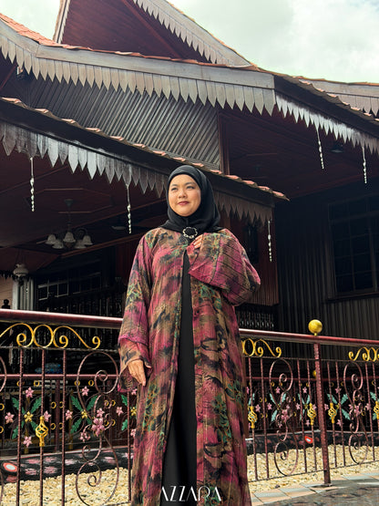 (N065) Raya Rossa - The Klasik Chiffon in Strawberry Lime