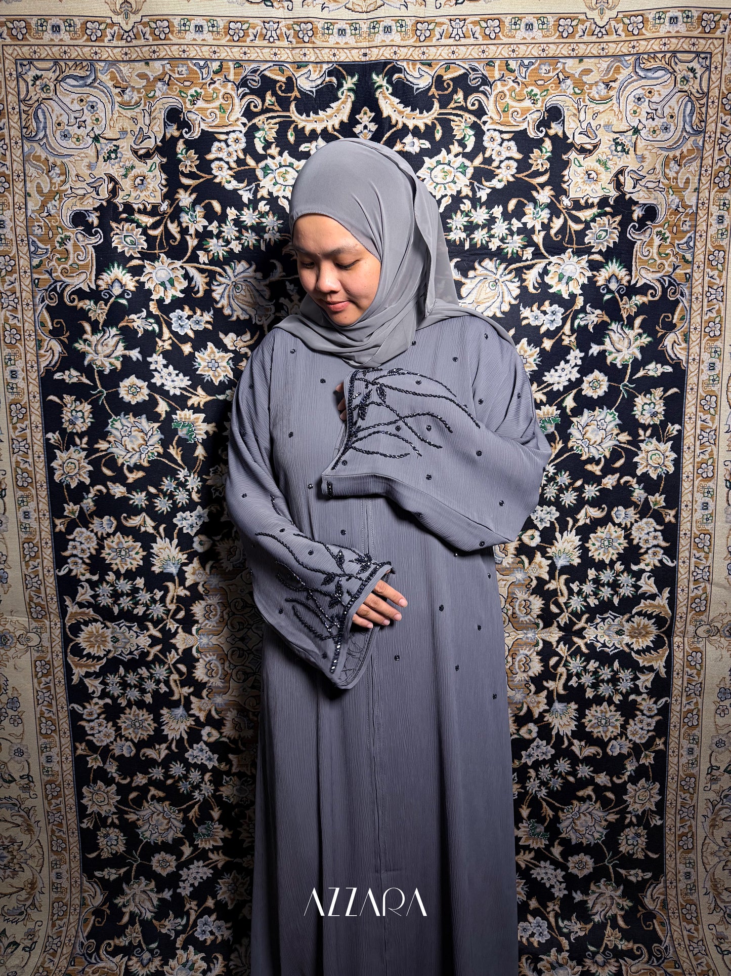 (N014) Zahraat Premium in Graphite Gray