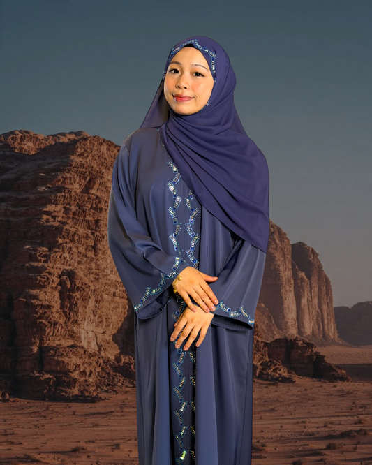 (L024) - Petra Stones in Violet Blue