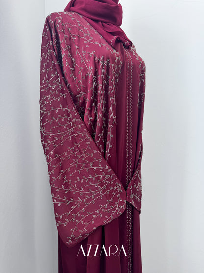 (G033) Crystal Veil in Burnt Maroon
