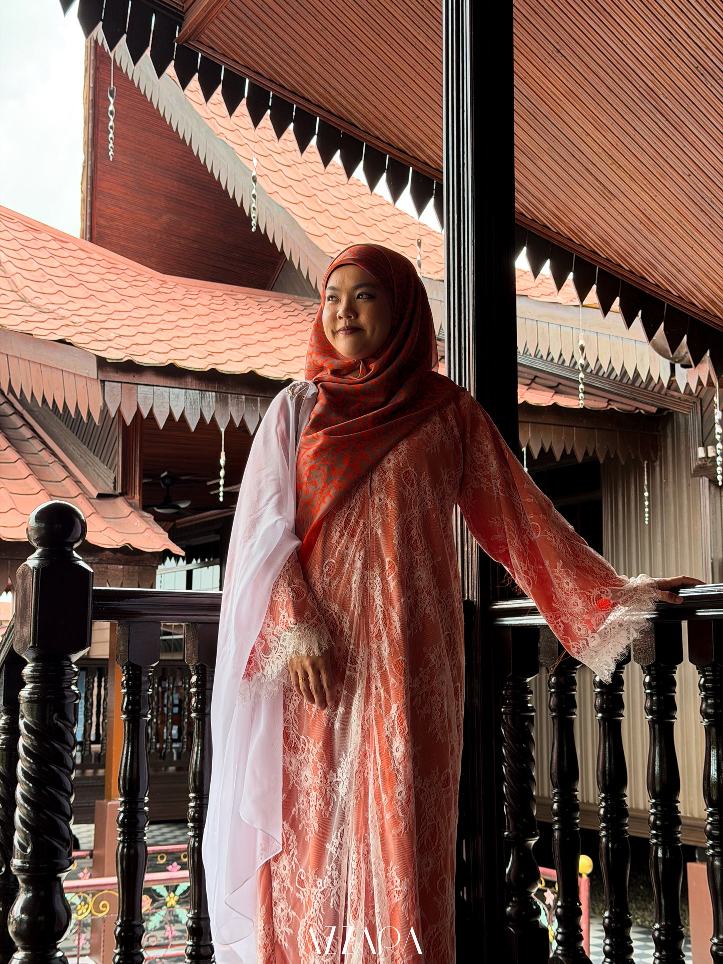 (N061) Raya Rossa - Roseburry English Lace (Orange)