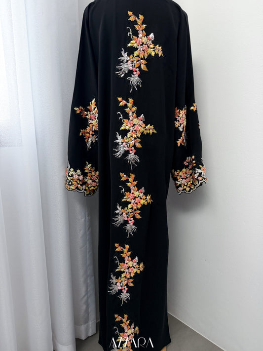 (D092) Sahara Abaya - Exclusive Black Abaya