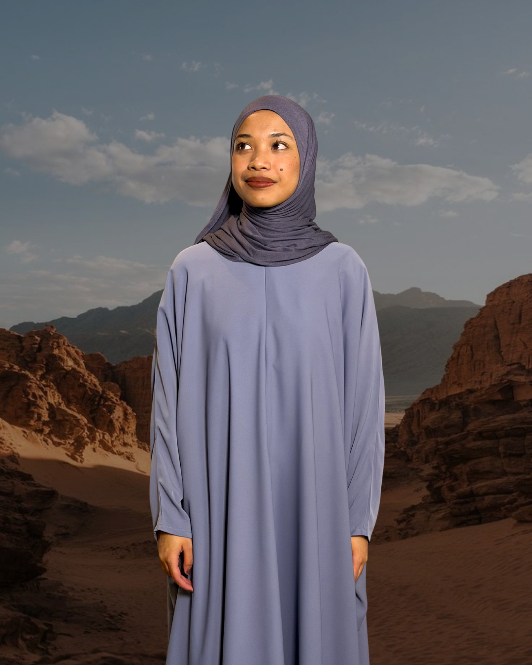 M006 - Azzara Adha Casual in Sky Blue