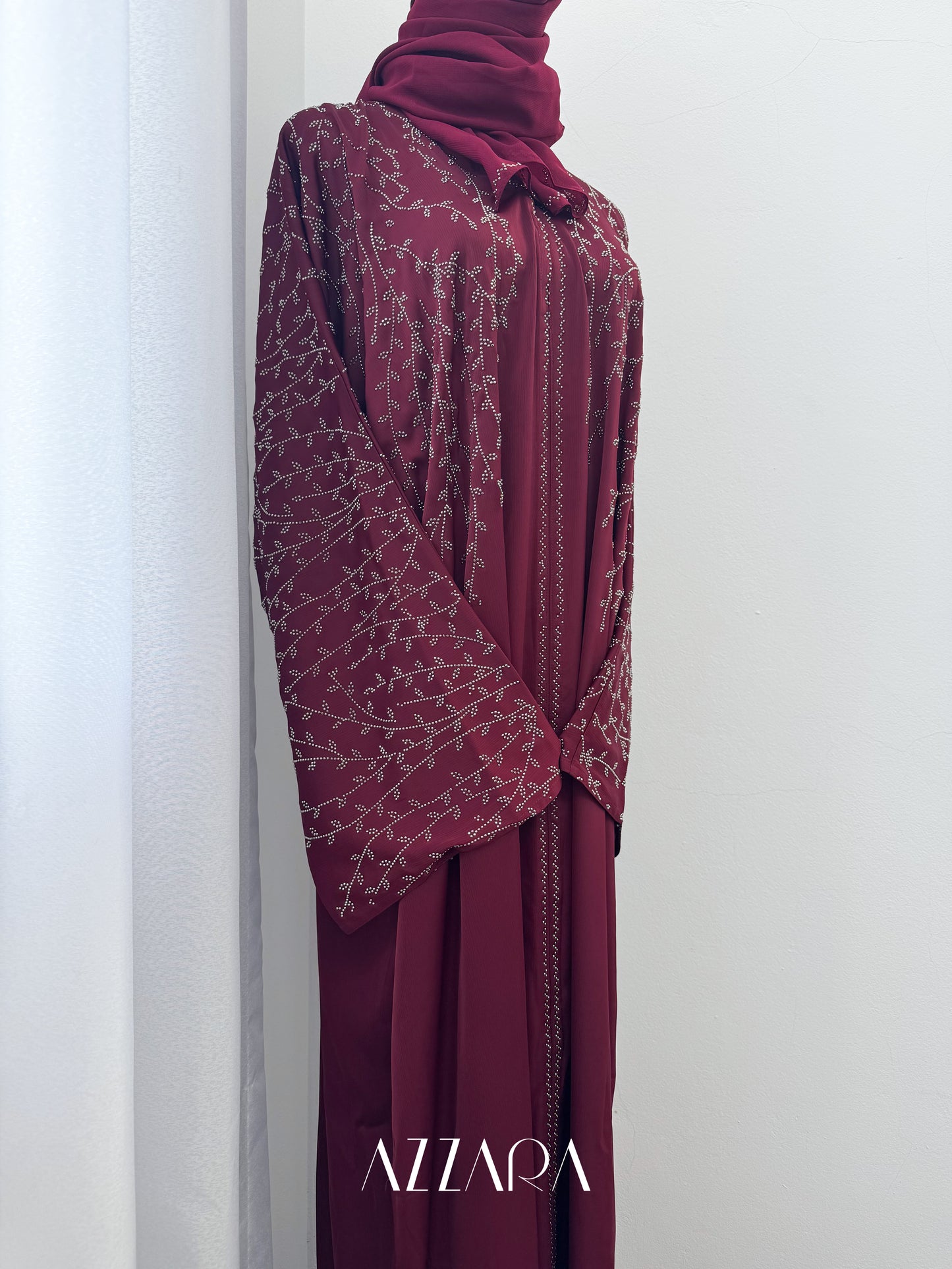 (G033) Crystal Veil in Burnt Maroon
