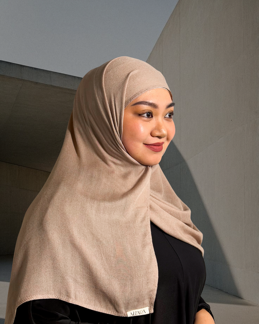 (S006) Azzara Modal Shawl - Taupe