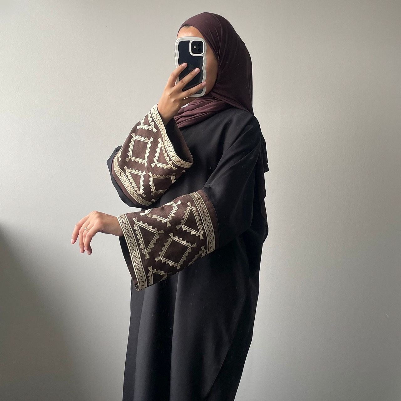 Jannah - Brown Arsy (Open Abaya)